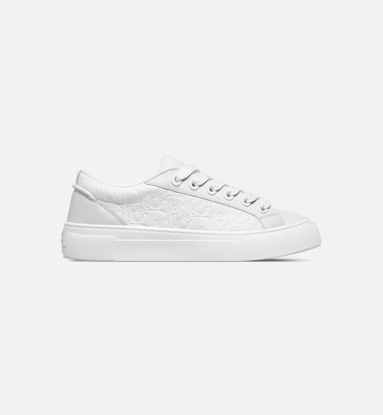 B33 Sneaker White Grained Calfskin And White Dior Gravity Leather