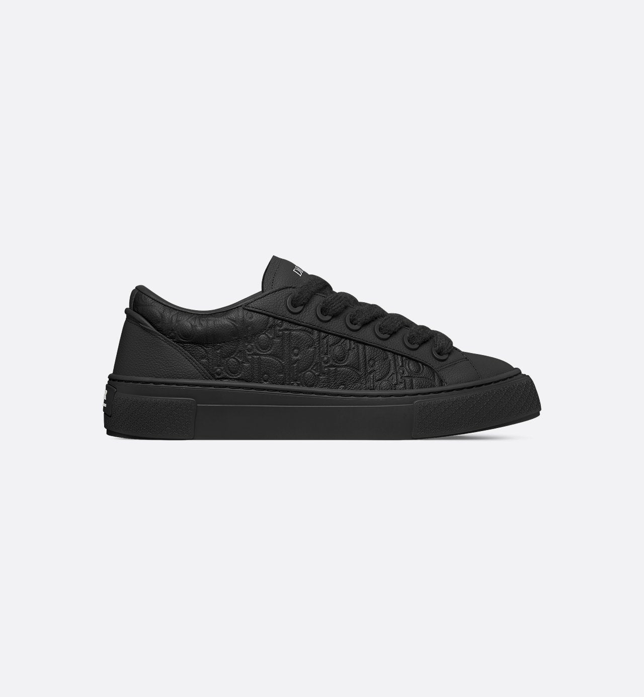 B33 Sneaker Black Grained Calfskin And Black Dior Gravity Leather