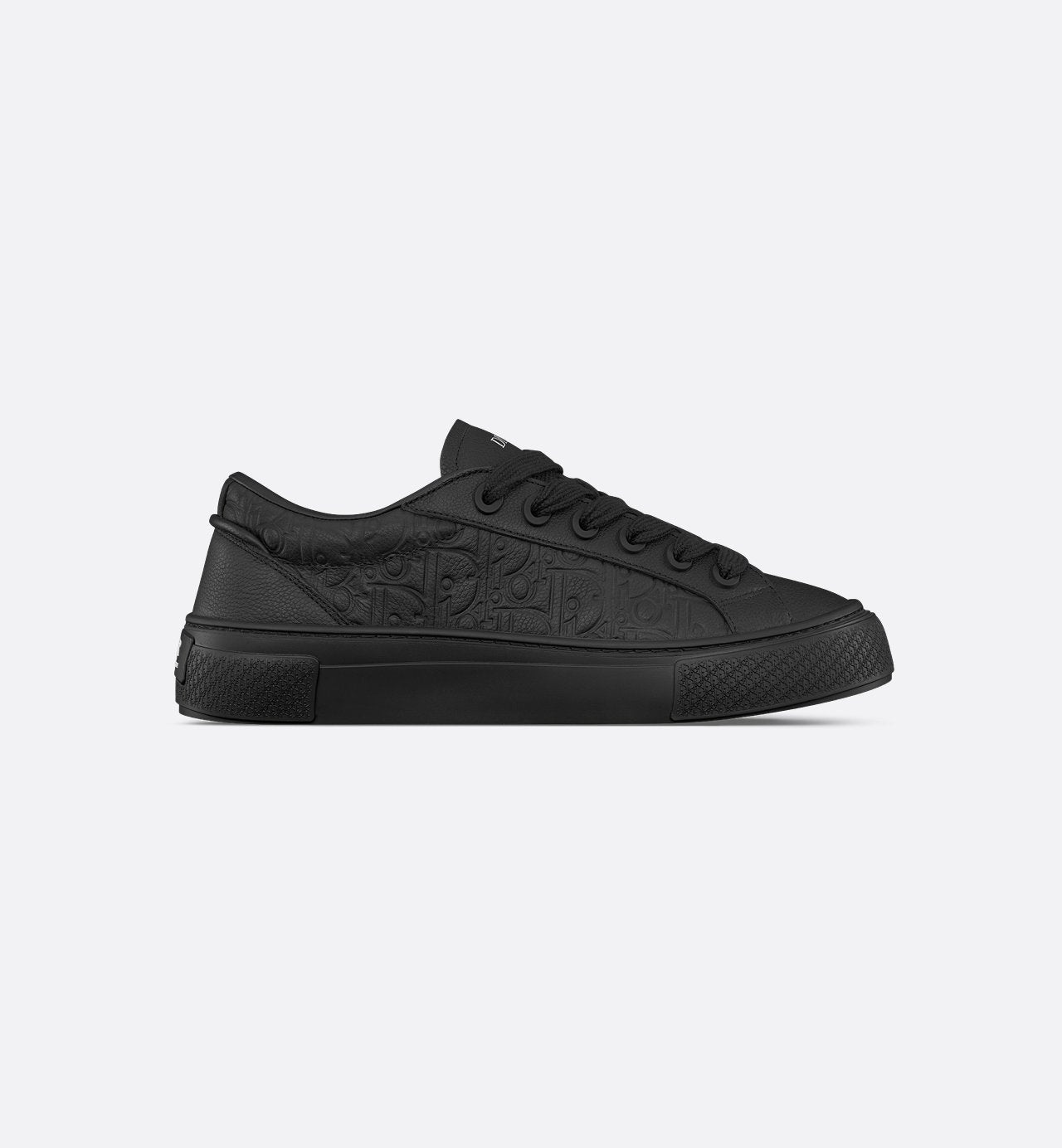 B33 Sneaker Black Grained Calfskin And Black Dior Gravity Leather