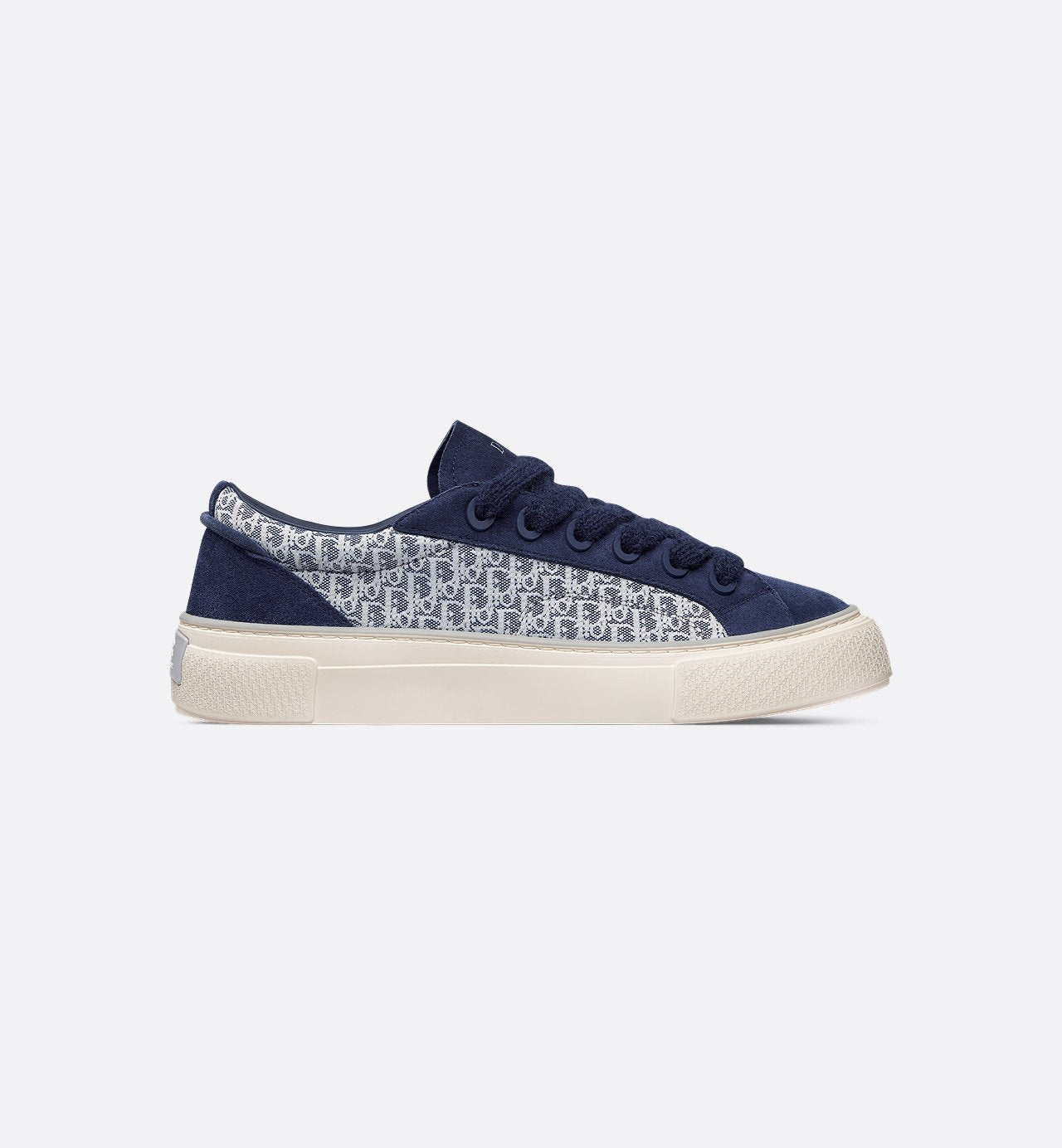 B33 Sneaker Navy Blue Dior Oblique Jacquard And Suede