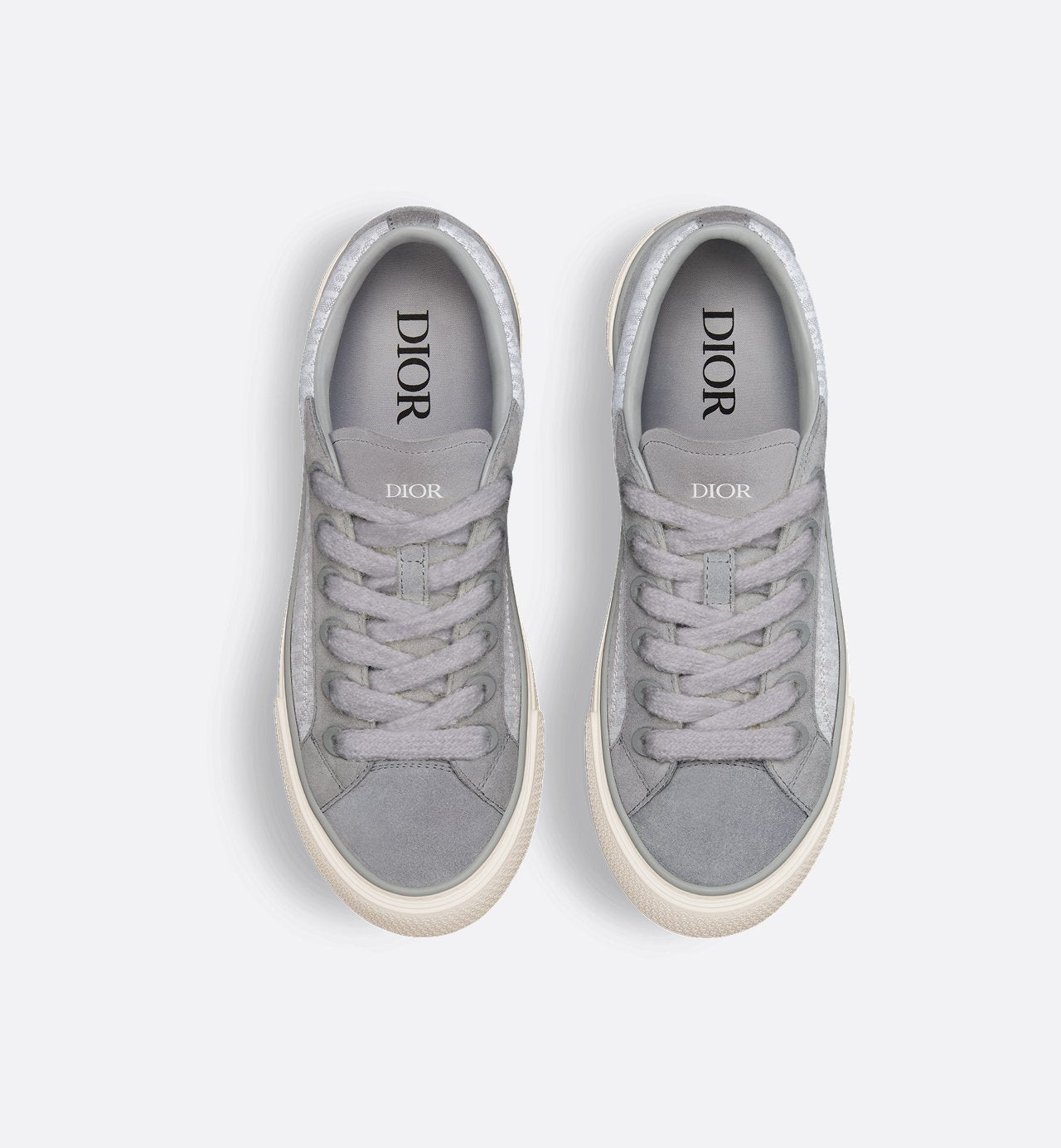 B33 Sneaker Dior Gray Dior Oblique Jacquard And Dior Gray Suede