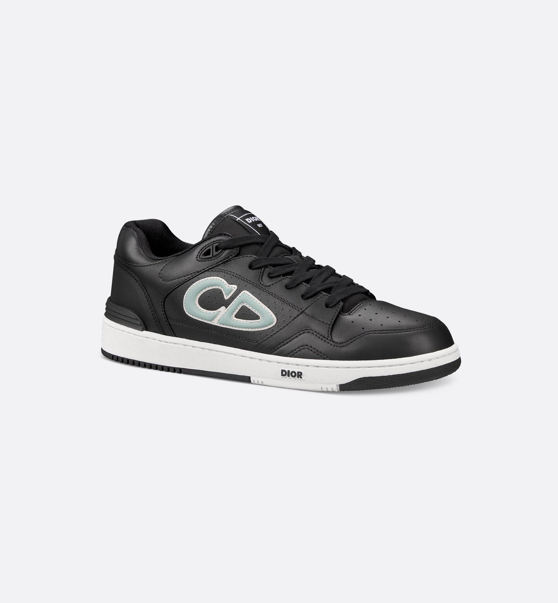 Dior And Stone Island B57 Low-Top Sneaker – Limited And Numbered Edition Black And Light Green Smooth Calfskin