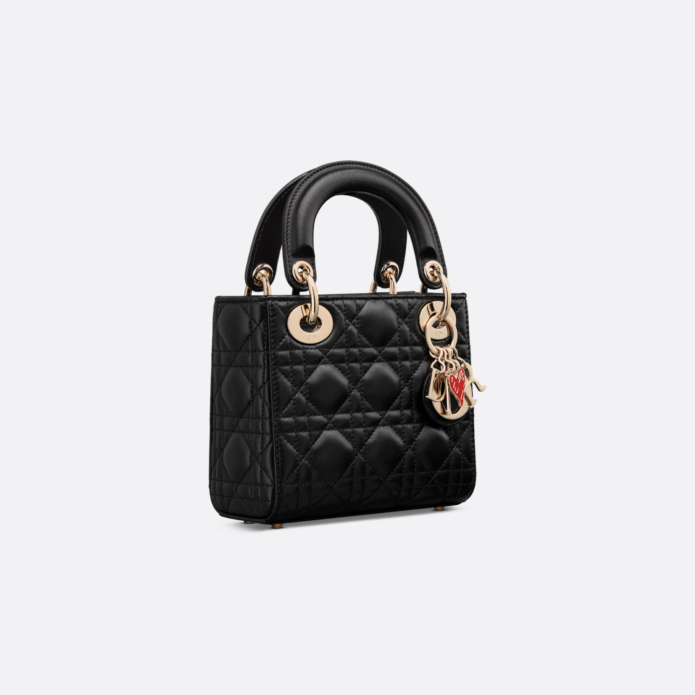 Dioramour Mini Lady Dior Bag Black Cannage Lambskin