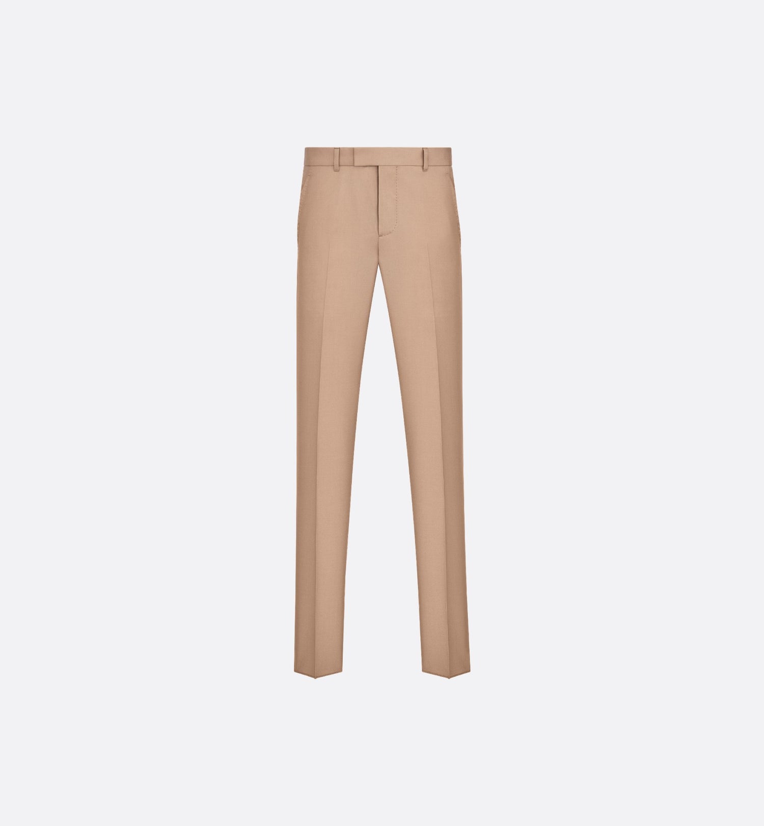 Icons Pants Beige Cashmere And Silk Twill