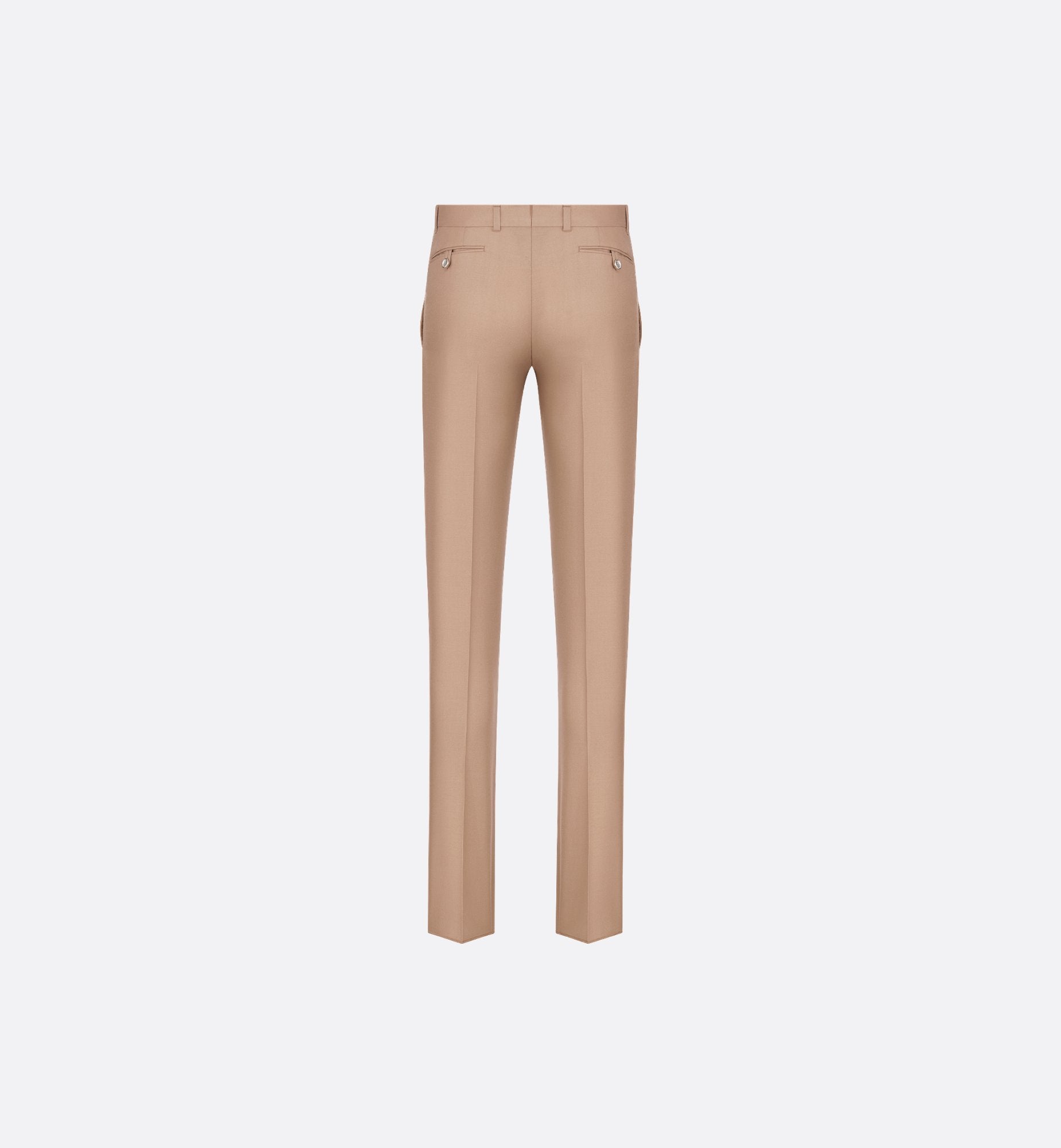 Icons Pants Beige Cashmere And Silk Twill