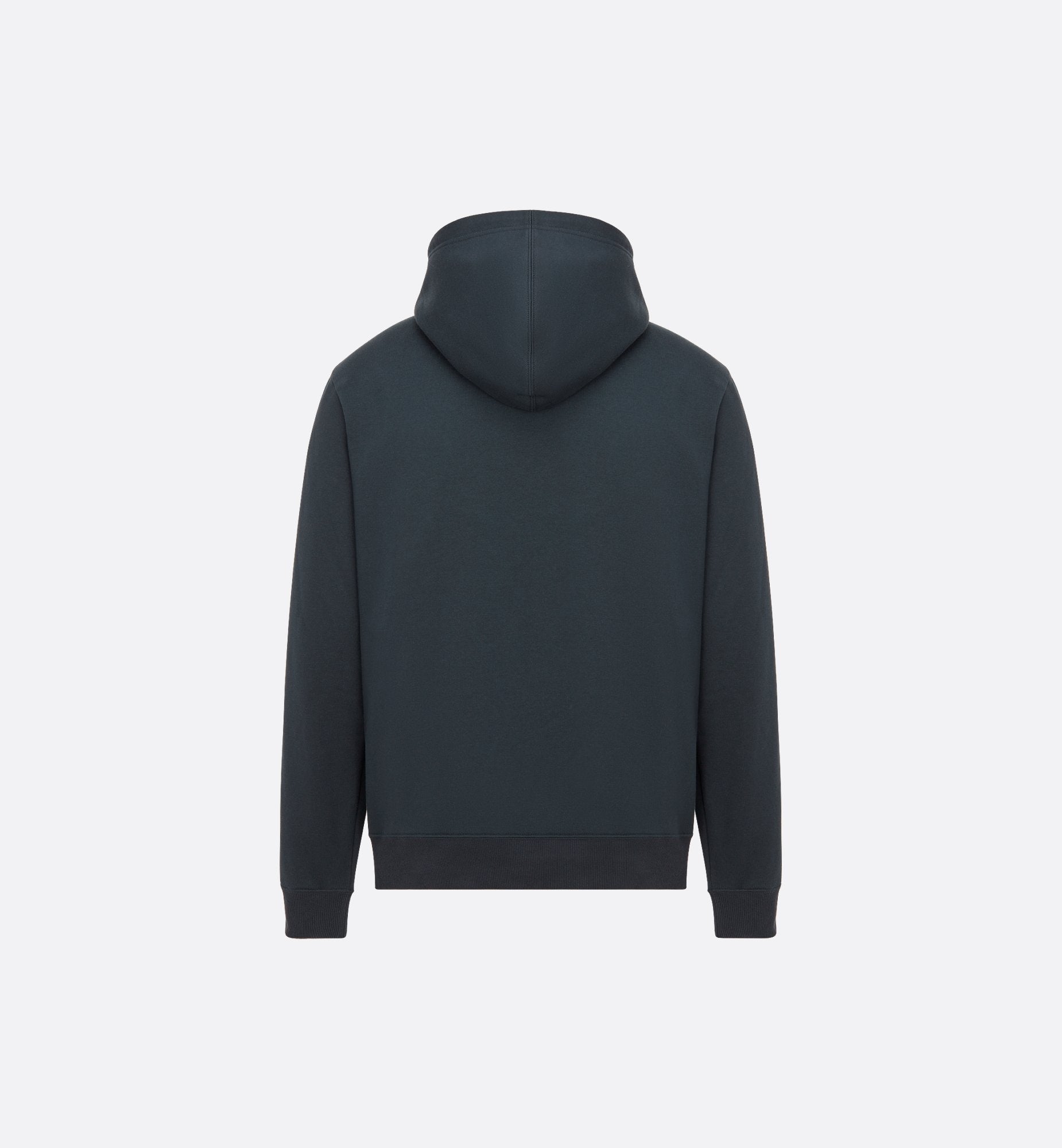 Relaxed-Fit Hooded Sweatshirt Navy Blue Cotton Fleece