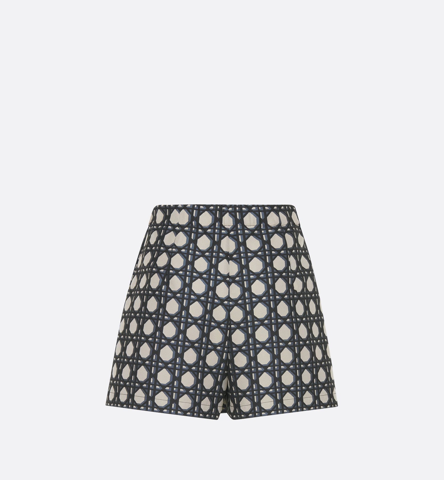 Macrocannage Skort Navy Blue Technical Taffeta