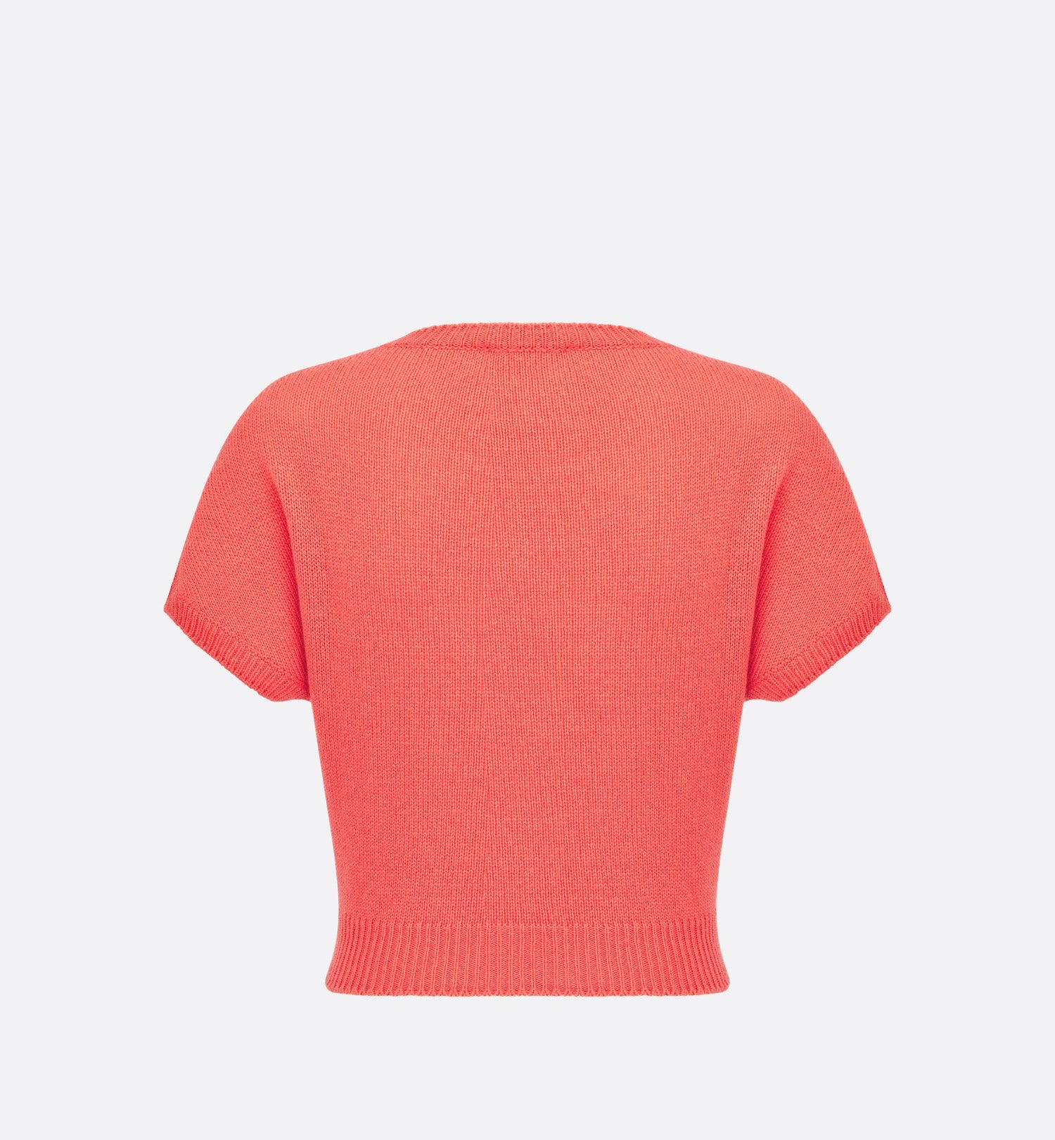 Dioriviera Short Sleeved Sweater Coral Cashmere Knit