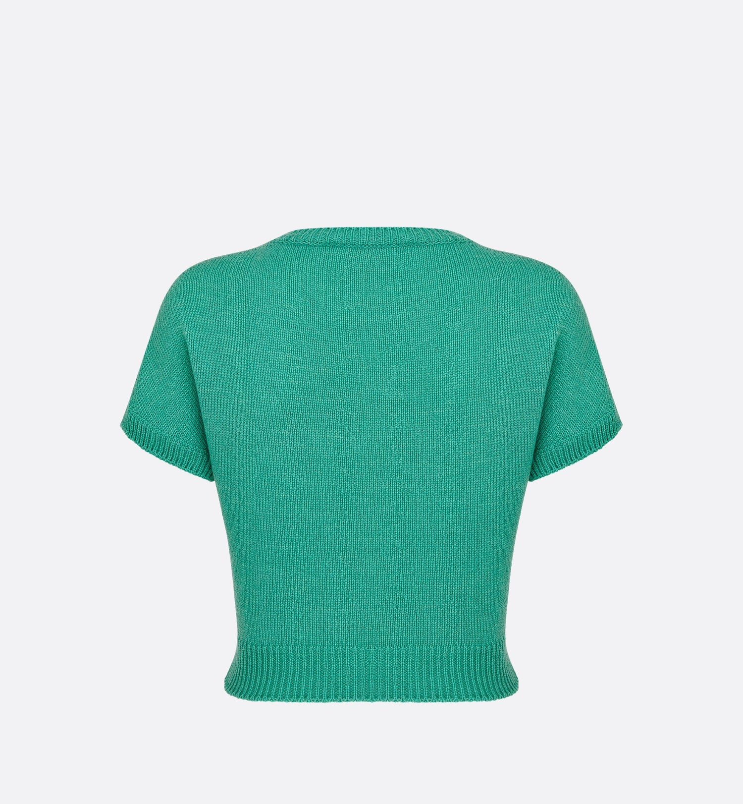 Dioriviera Short Sleeved Sweater Aquamarina Cashmere Knit