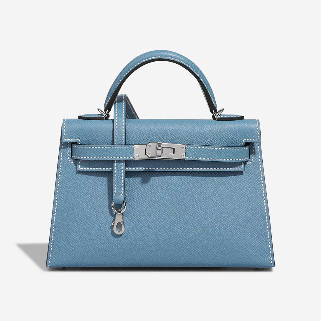 Kelly Mini Epsom Bleu Jean
