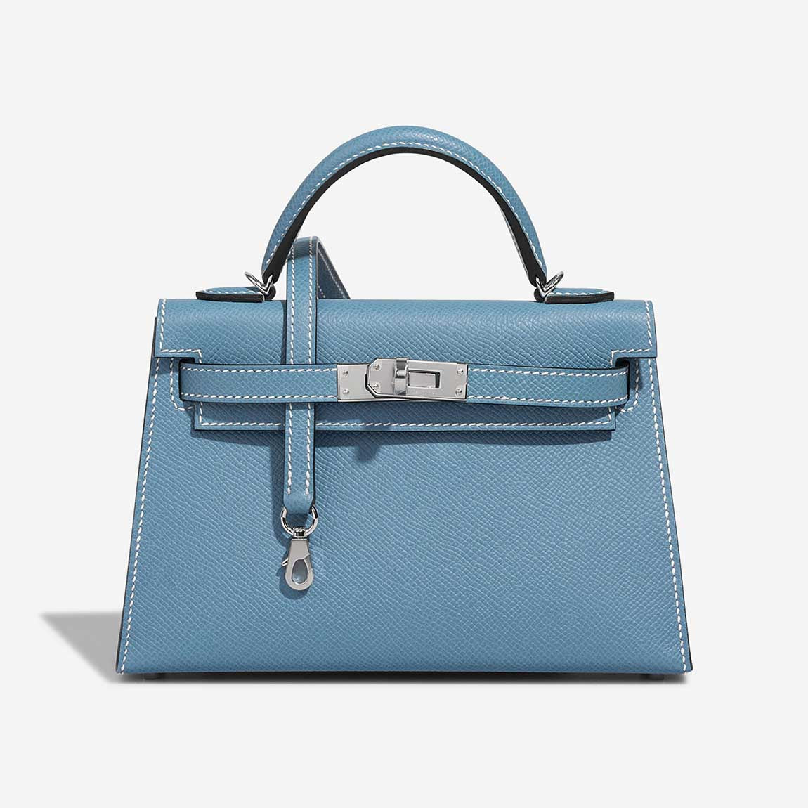 Kelly Mini Epsom Bleu Jean