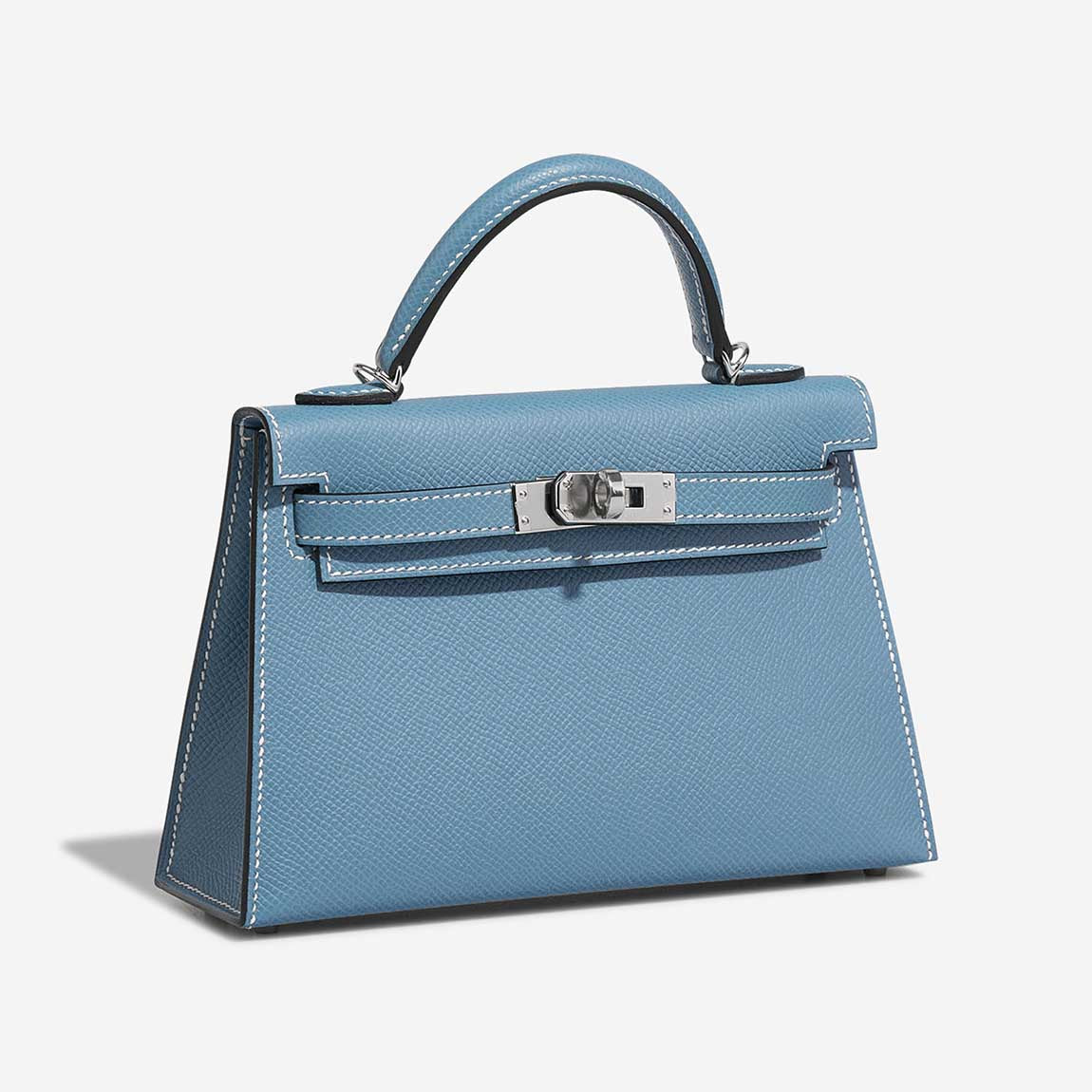 Kelly Mini Epsom Bleu Jean