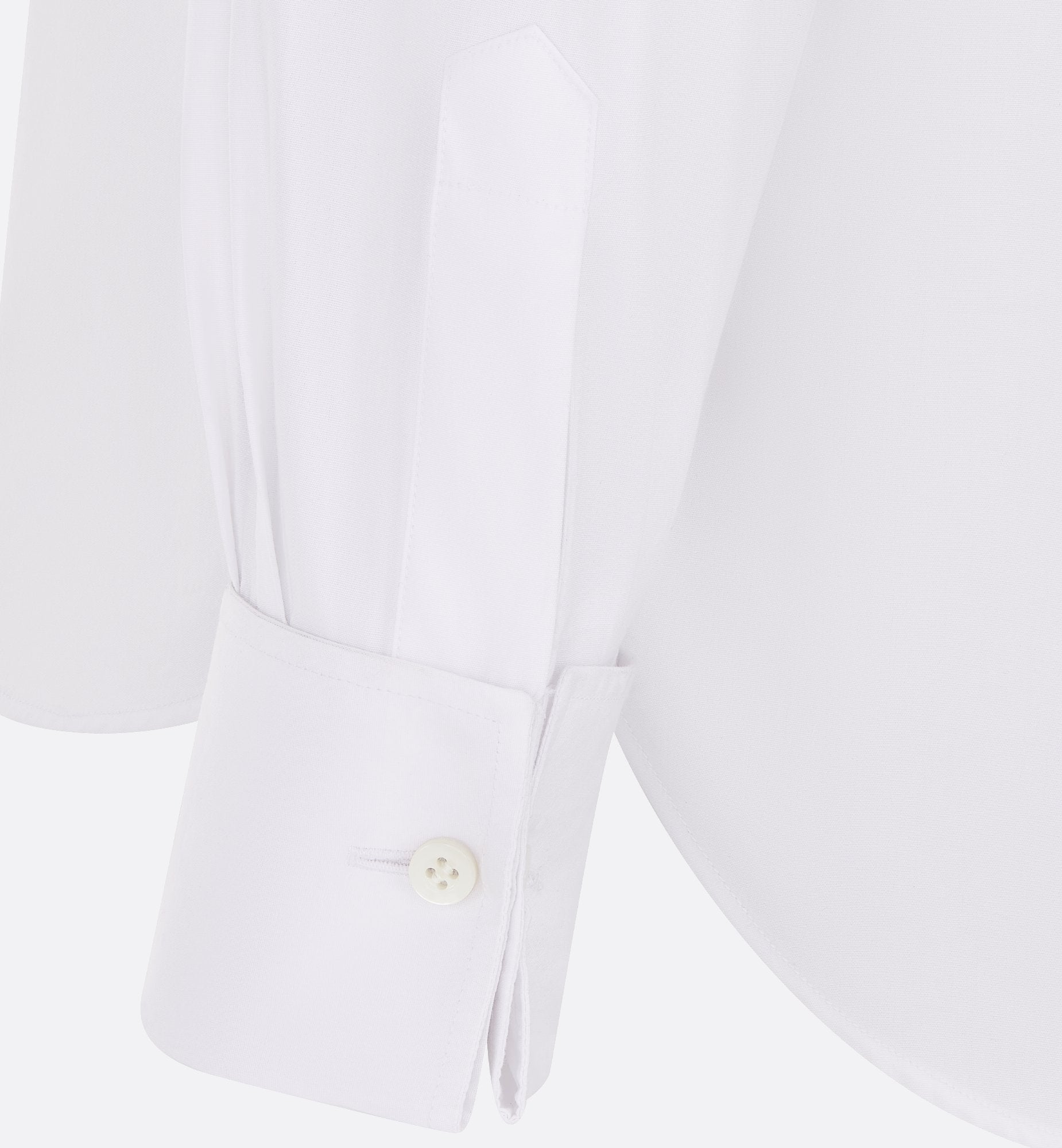 Blouse White Cotton Poplin