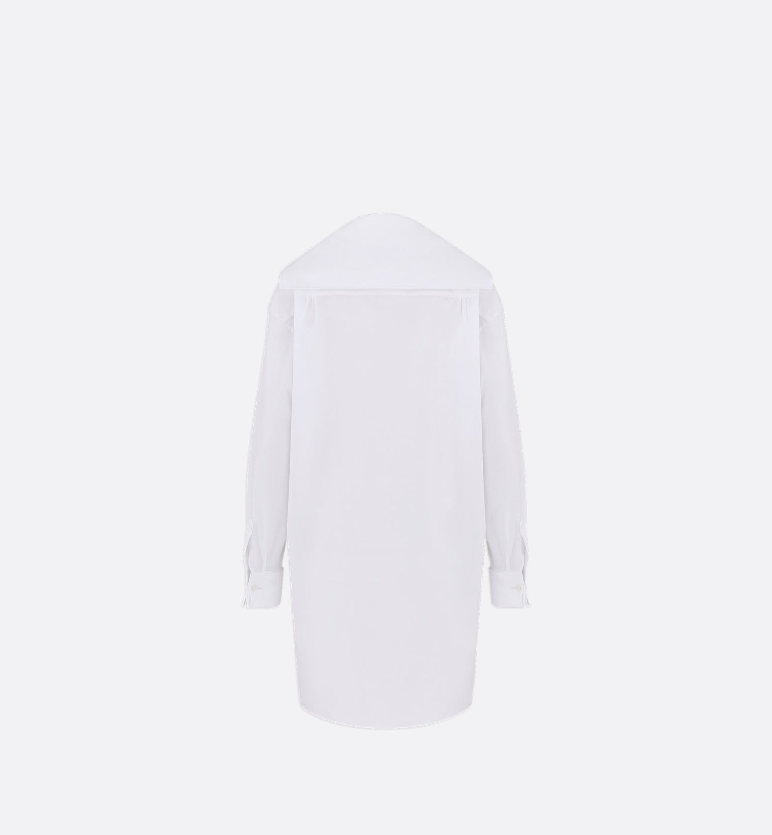 Blouse With Sailor Collar White Cotton Poplin