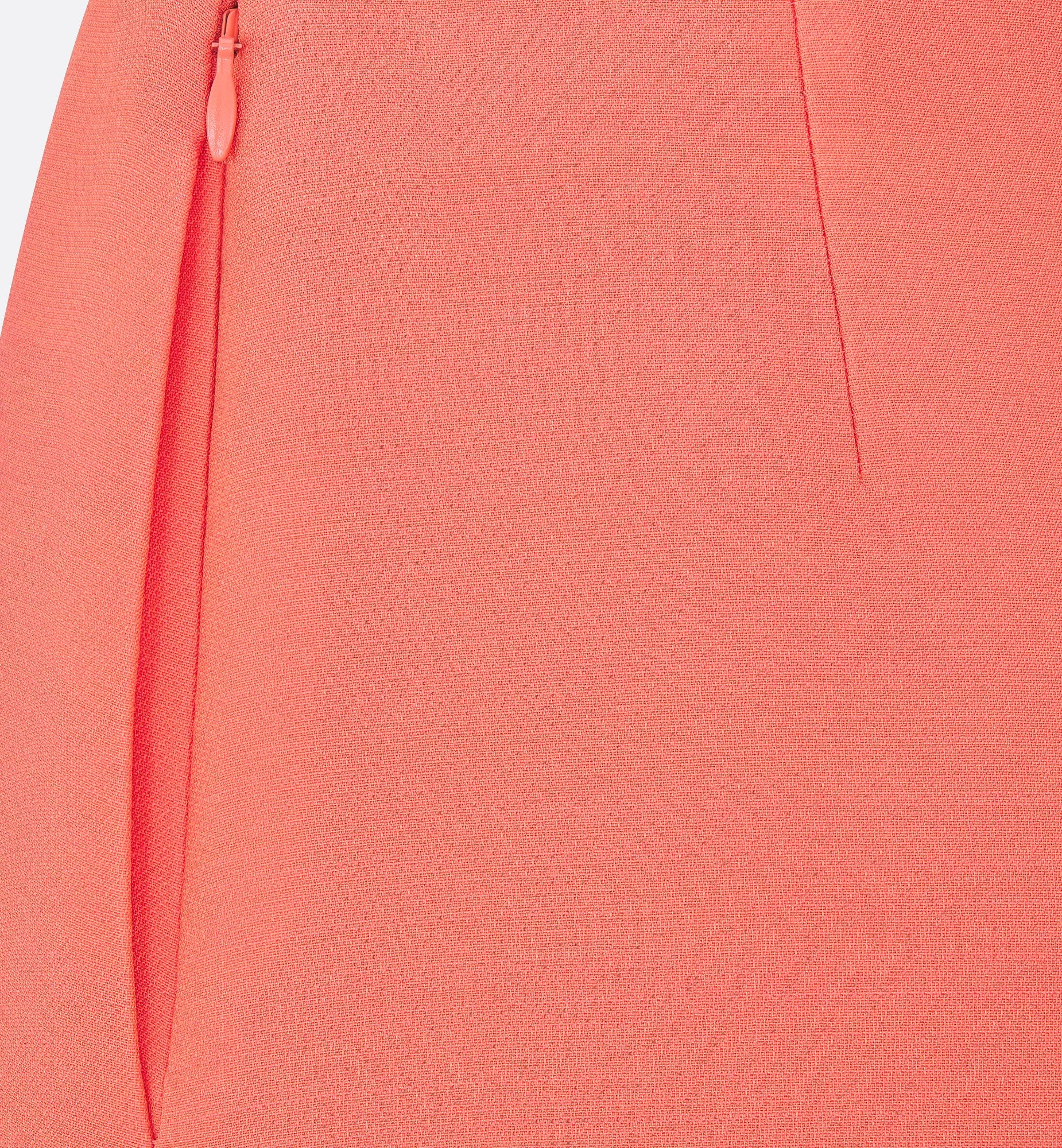 Dioriviera Miniskirt Coral Wool And Silk