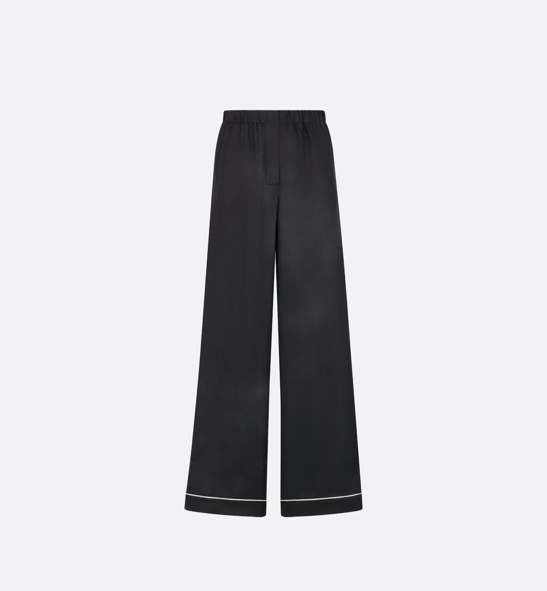 Pants Black Silk Twill