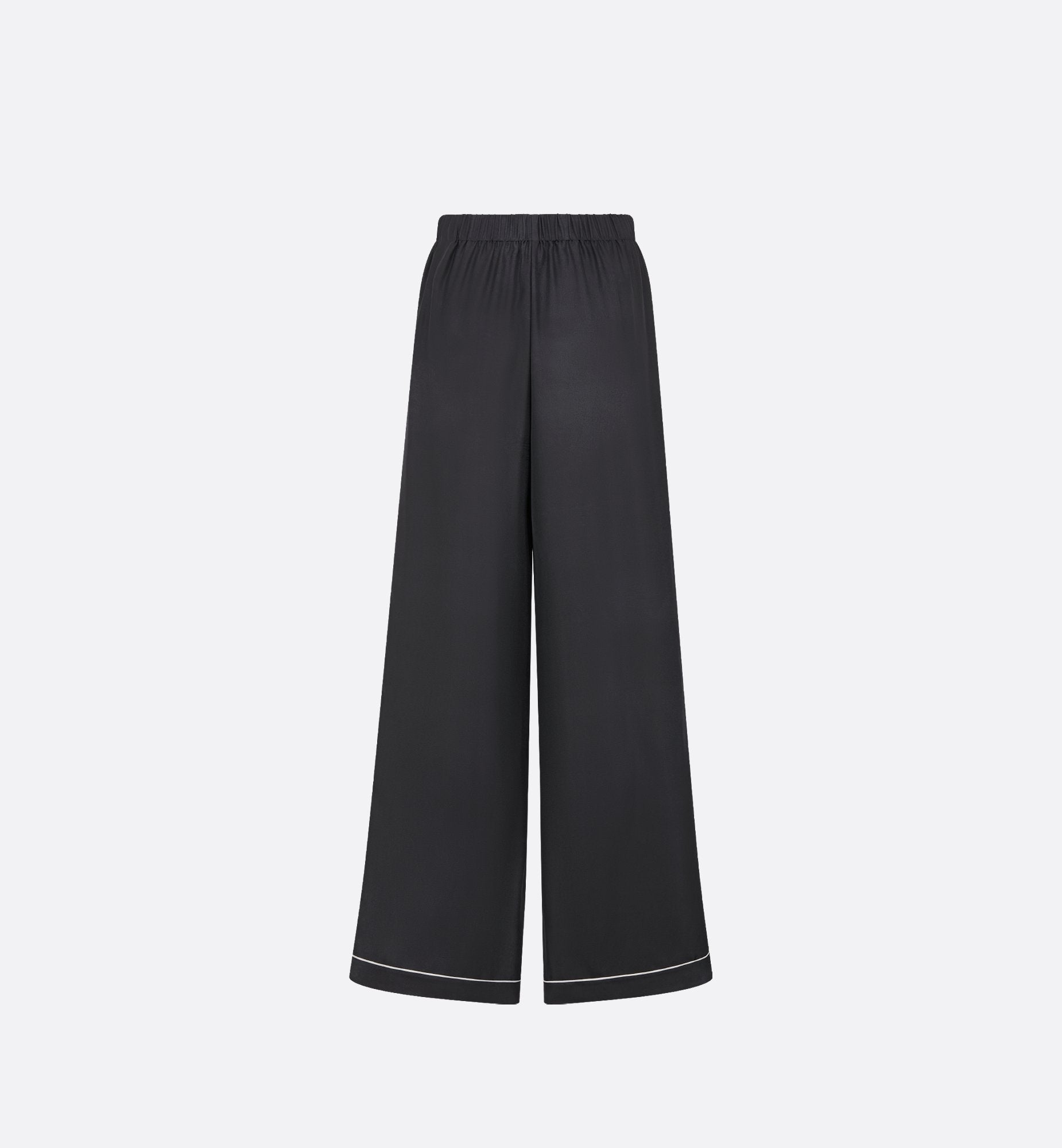 Pants Black Silk Twill