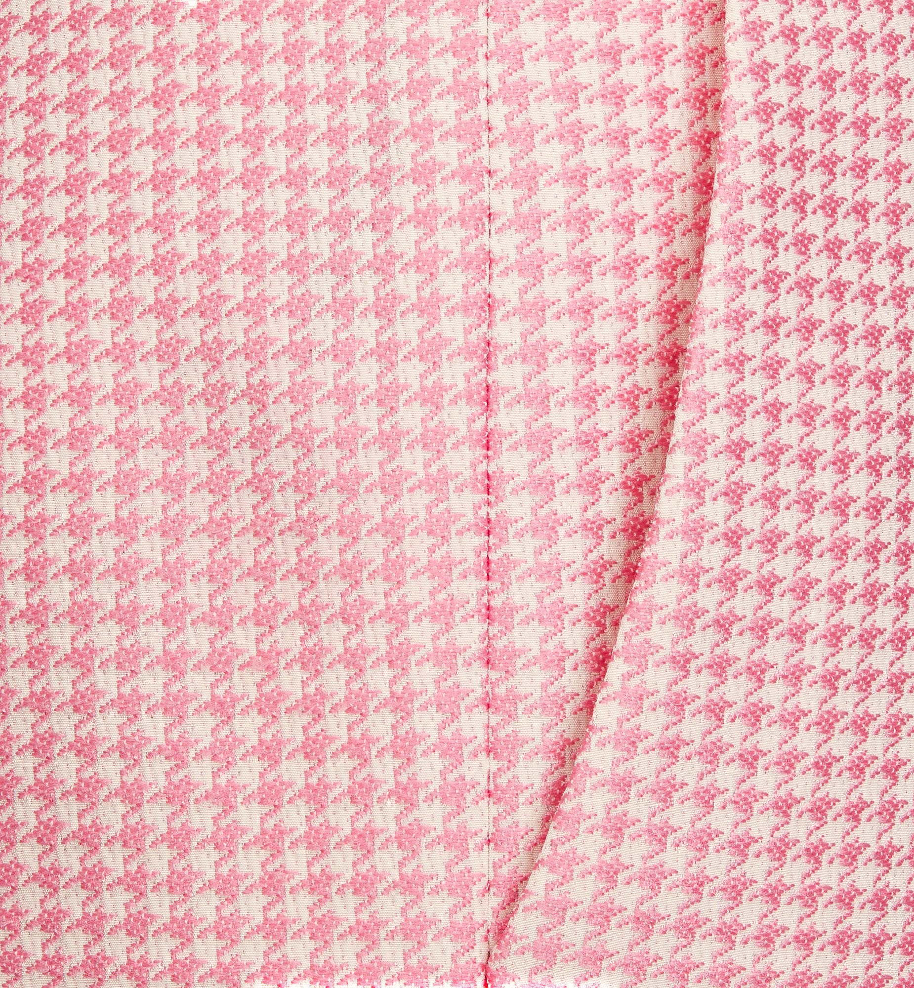 Dioriviera Regular-Fit Pants White And Candy Pink Micro-Houndstooth Technical Cotton Jacquard