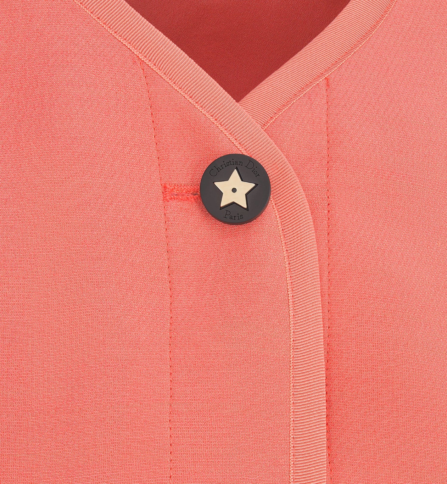 Dioriviera Cropped Jacket Coral Wool And Silk