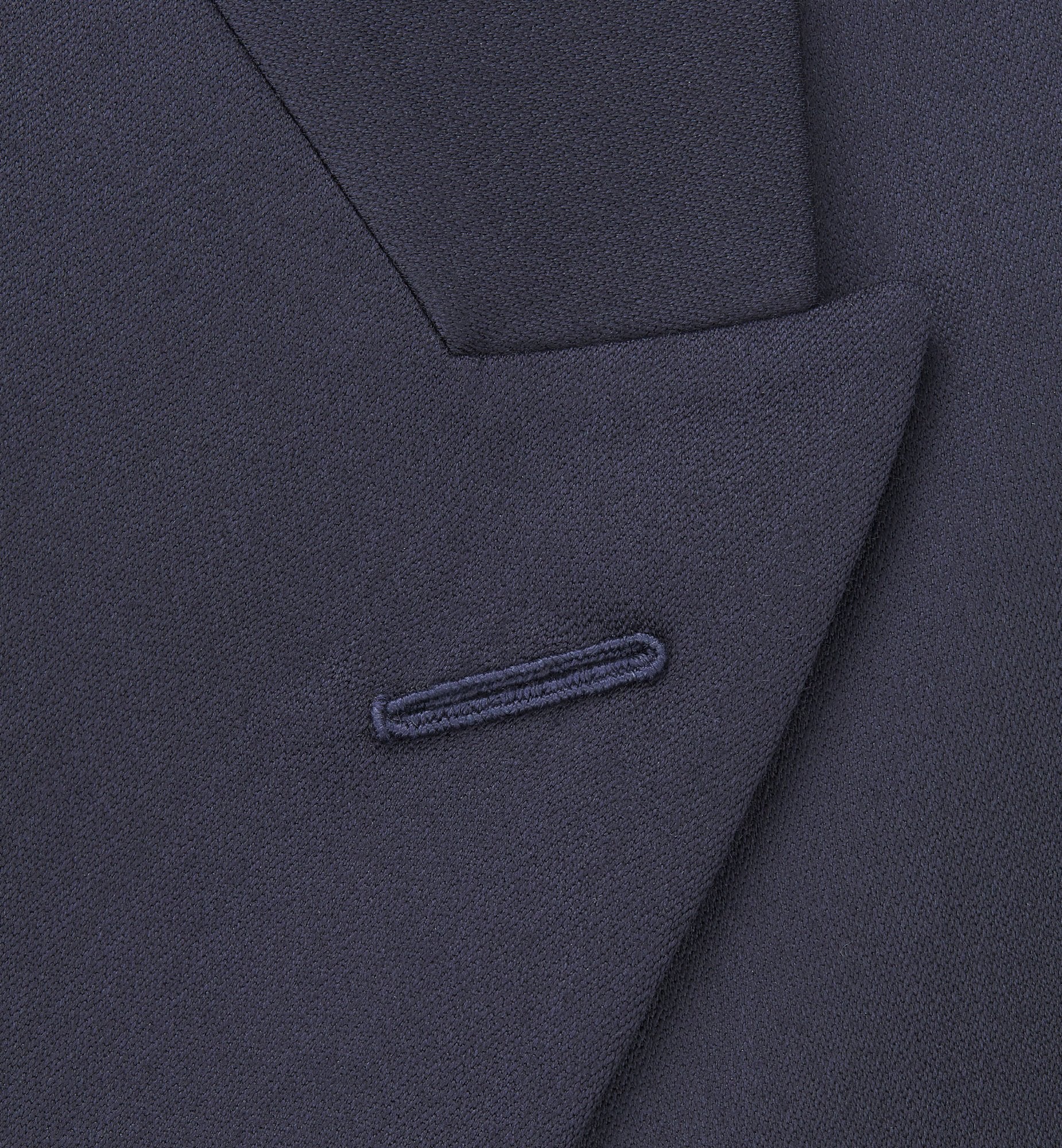 Bar Jacket With Oblique Closure Navy Blue Virgin Wool Twill