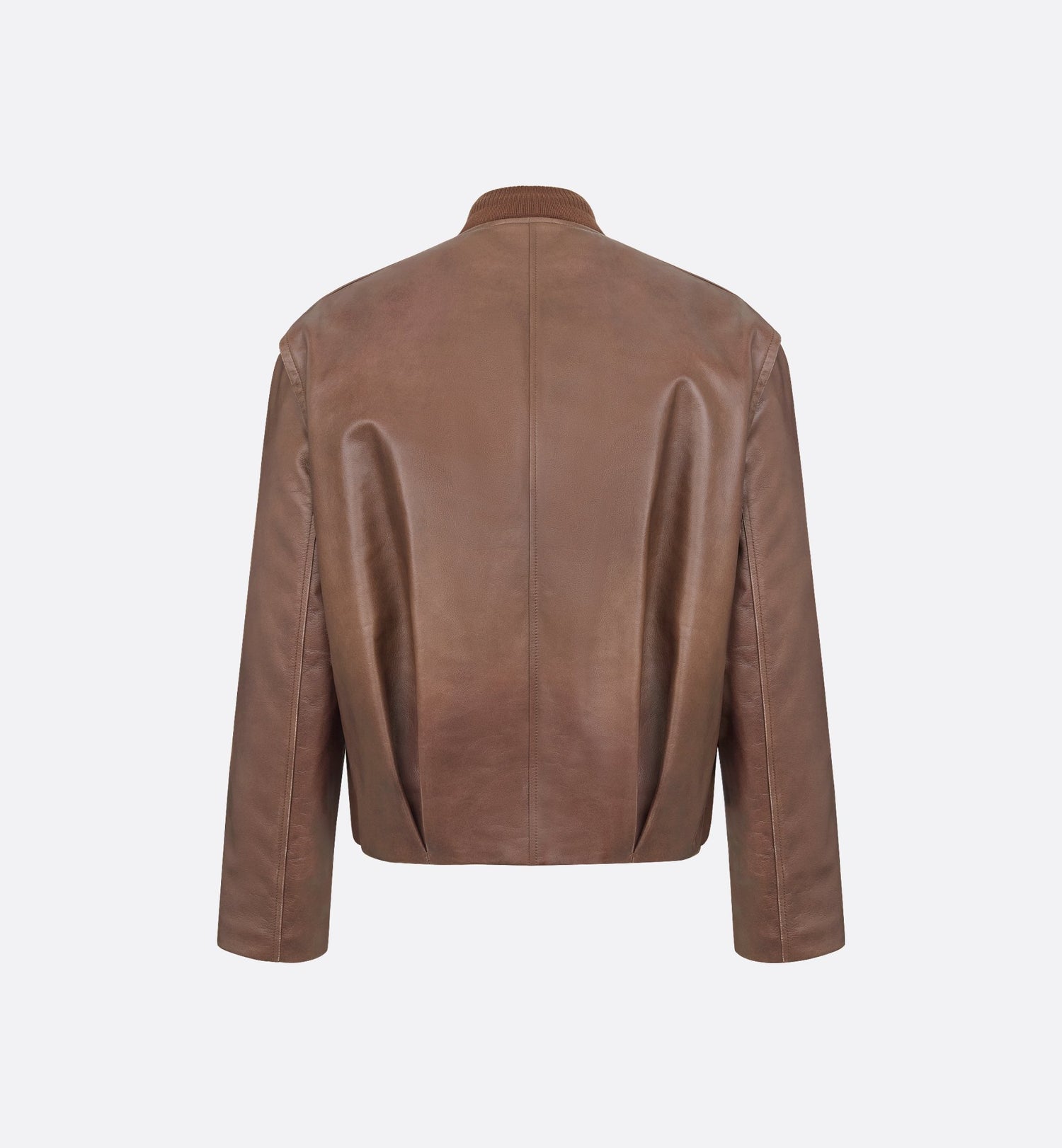 Cd Couture Bomber Jacket Brown Calfskin