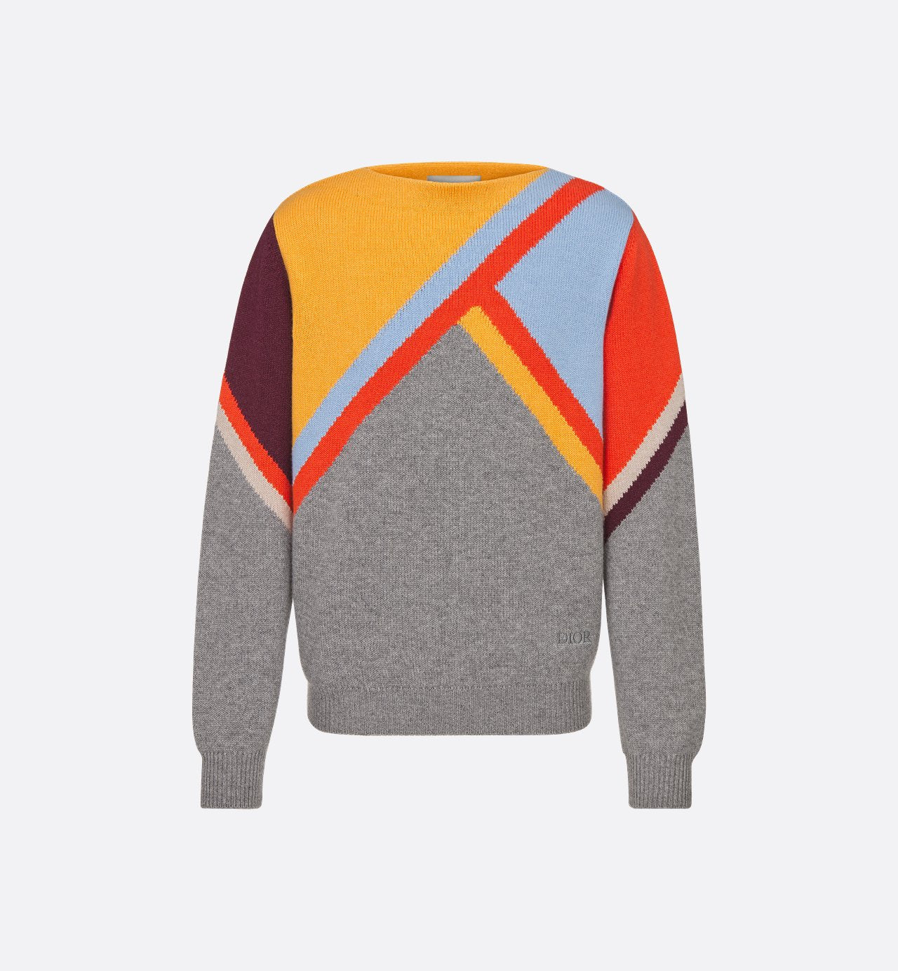 Sweater Multicolor Cashmere Intarsia