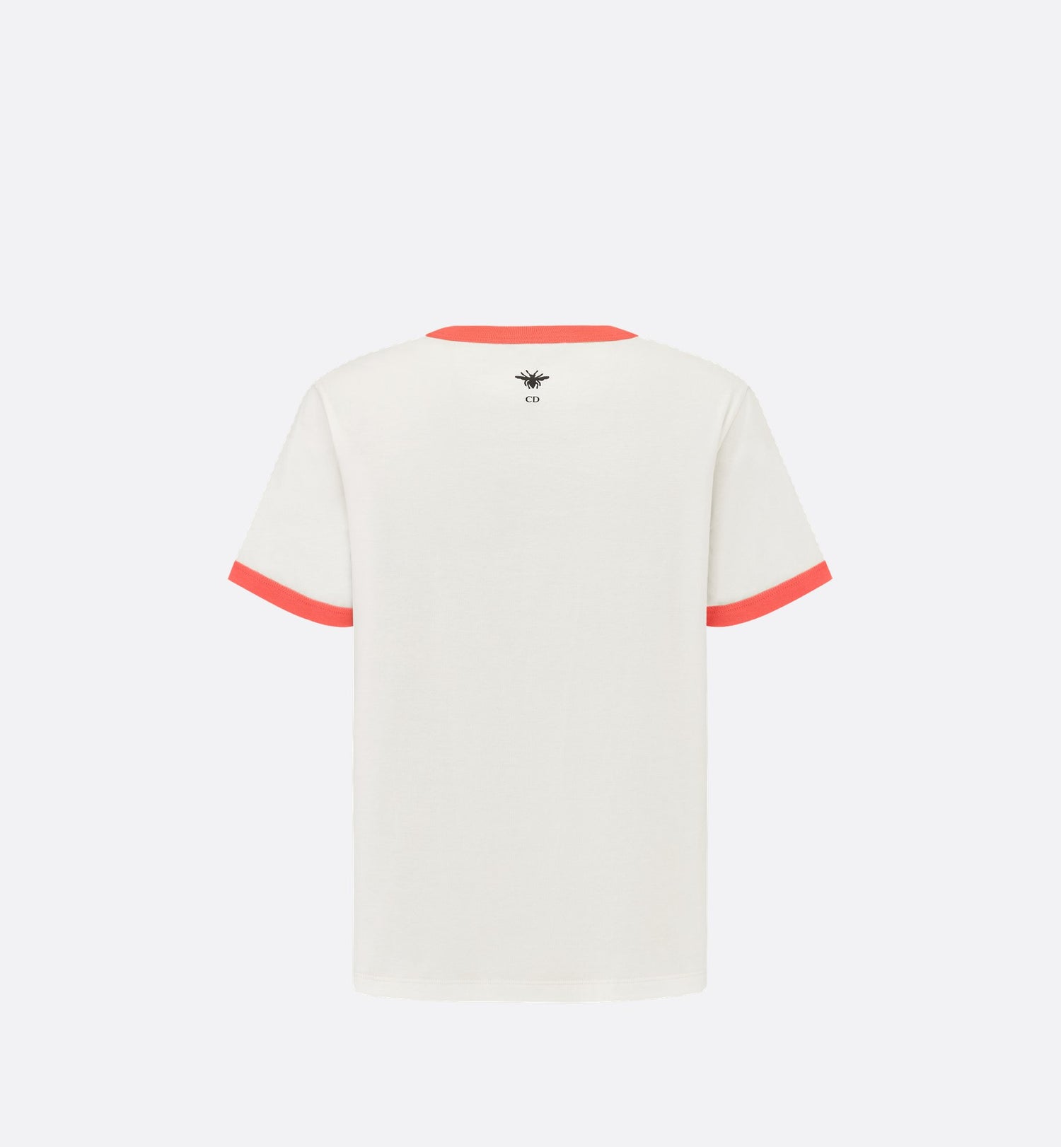 Dioriviera T-Shirt Ecru And Coral Cotton Jersey