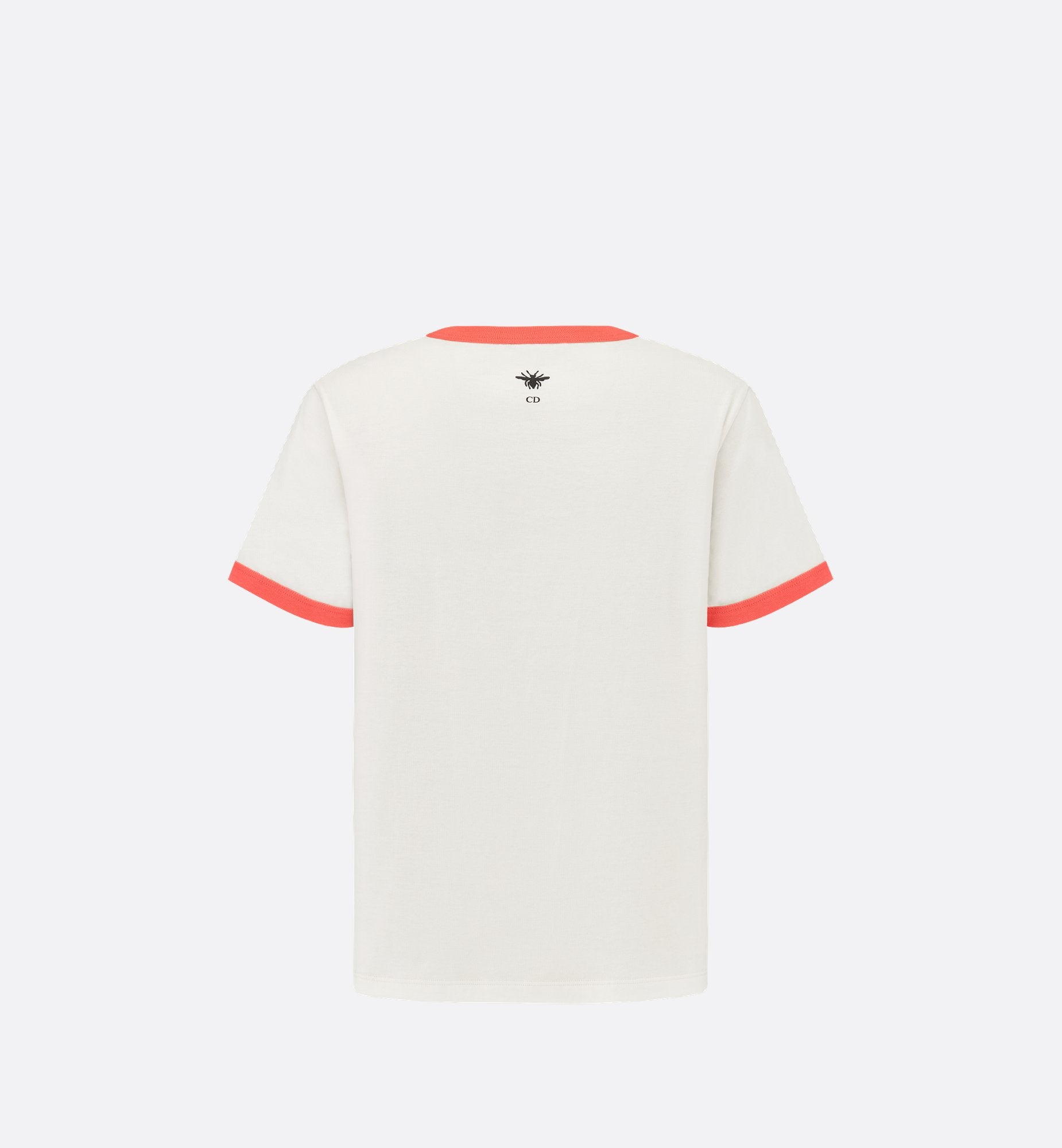 Dioriviera T-Shirt Ecru And Coral Cotton Jersey