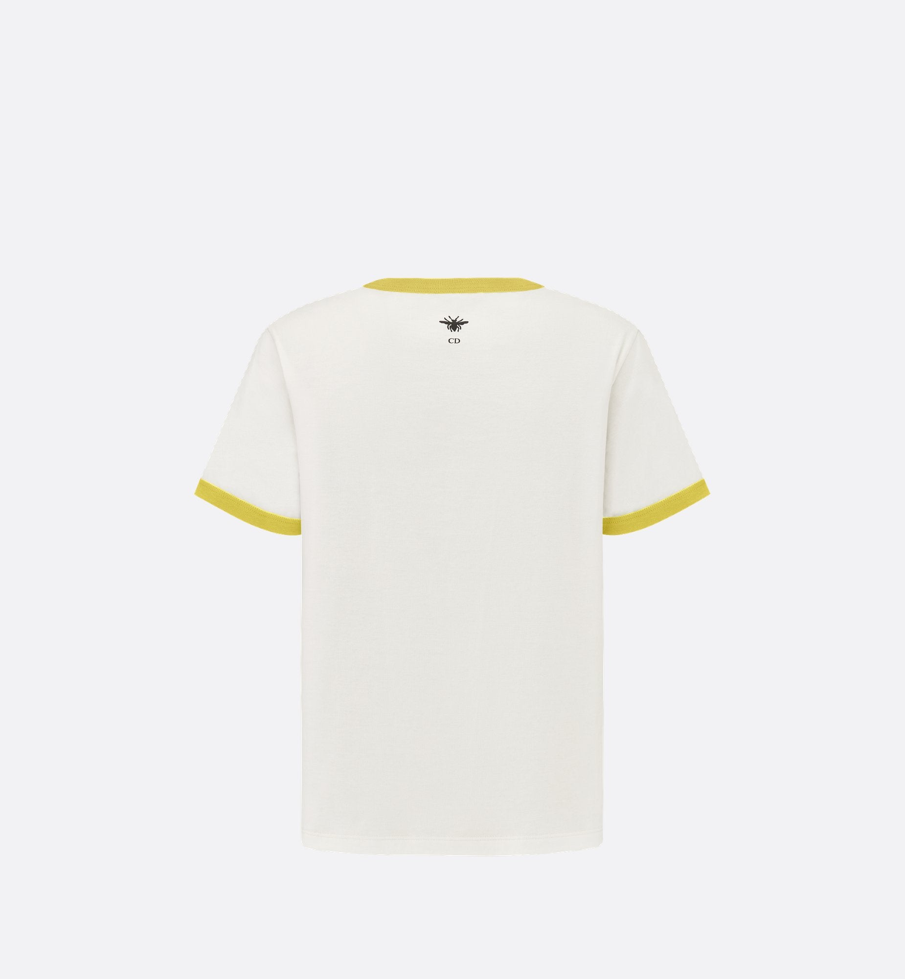 Dioriviera T-Shirt Ecru And Lemon Yellow Cotton Jersey