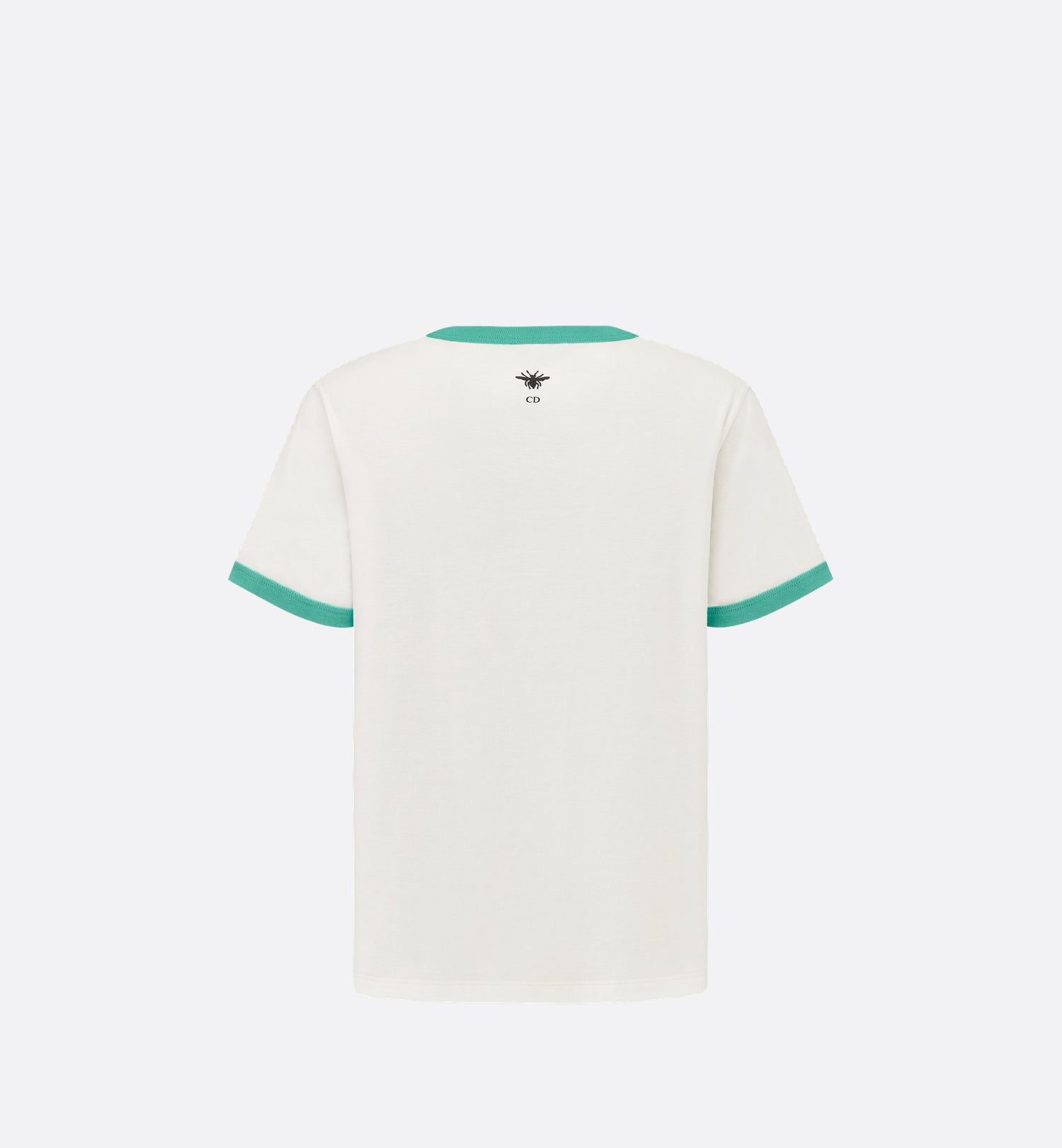 Dioriviera T-Shirt Ecru And Aquamarina Cotton Jersey