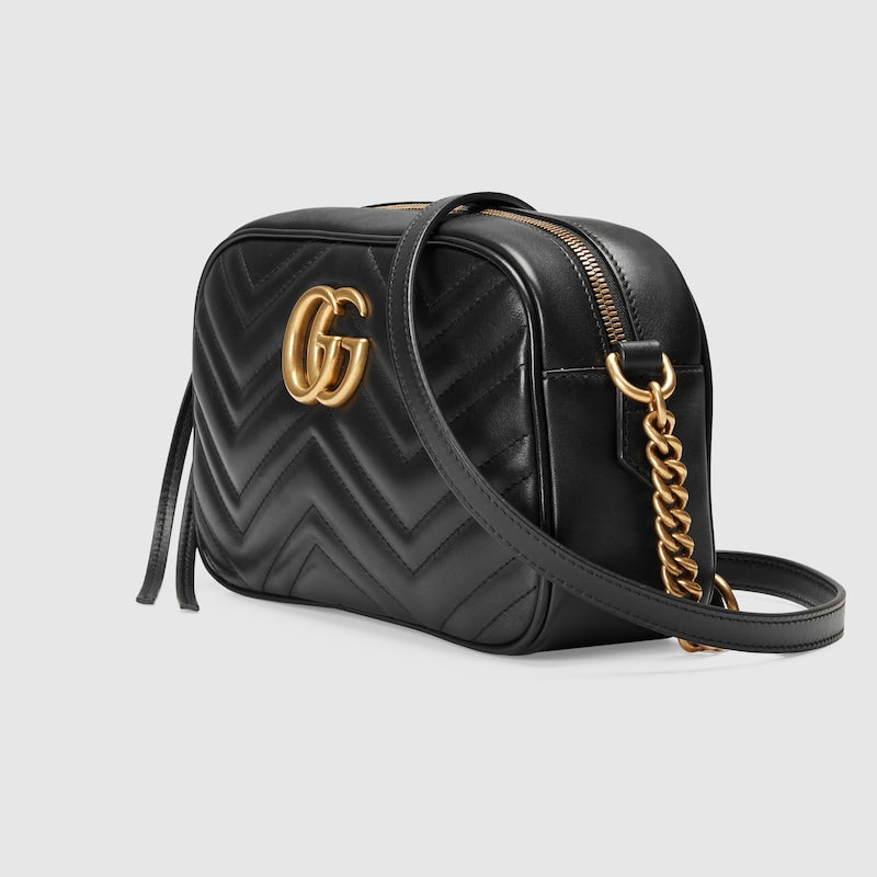 GG MARMONT SMALL MATELASSÉ SHOULDER BAG