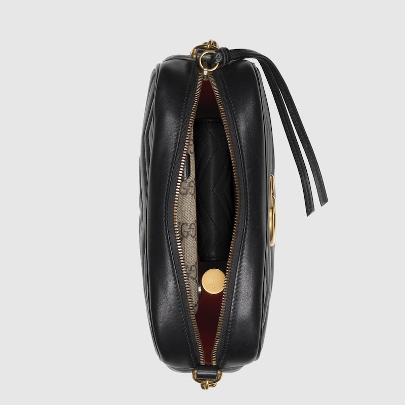 GG MARMONT SMALL MATELASSÉ SHOULDER BAG