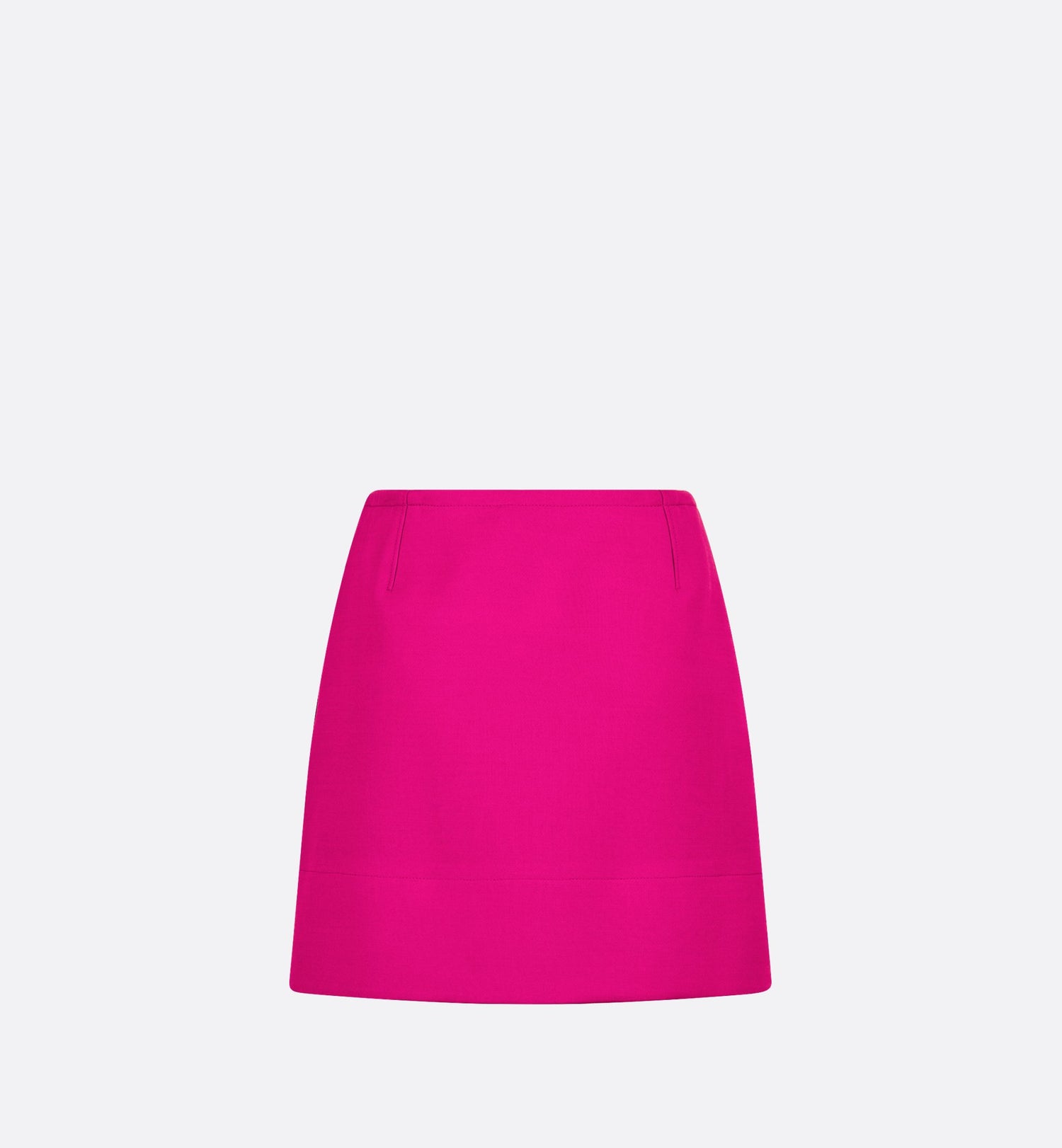 Miniskirt Fuchsia Wool And Silk