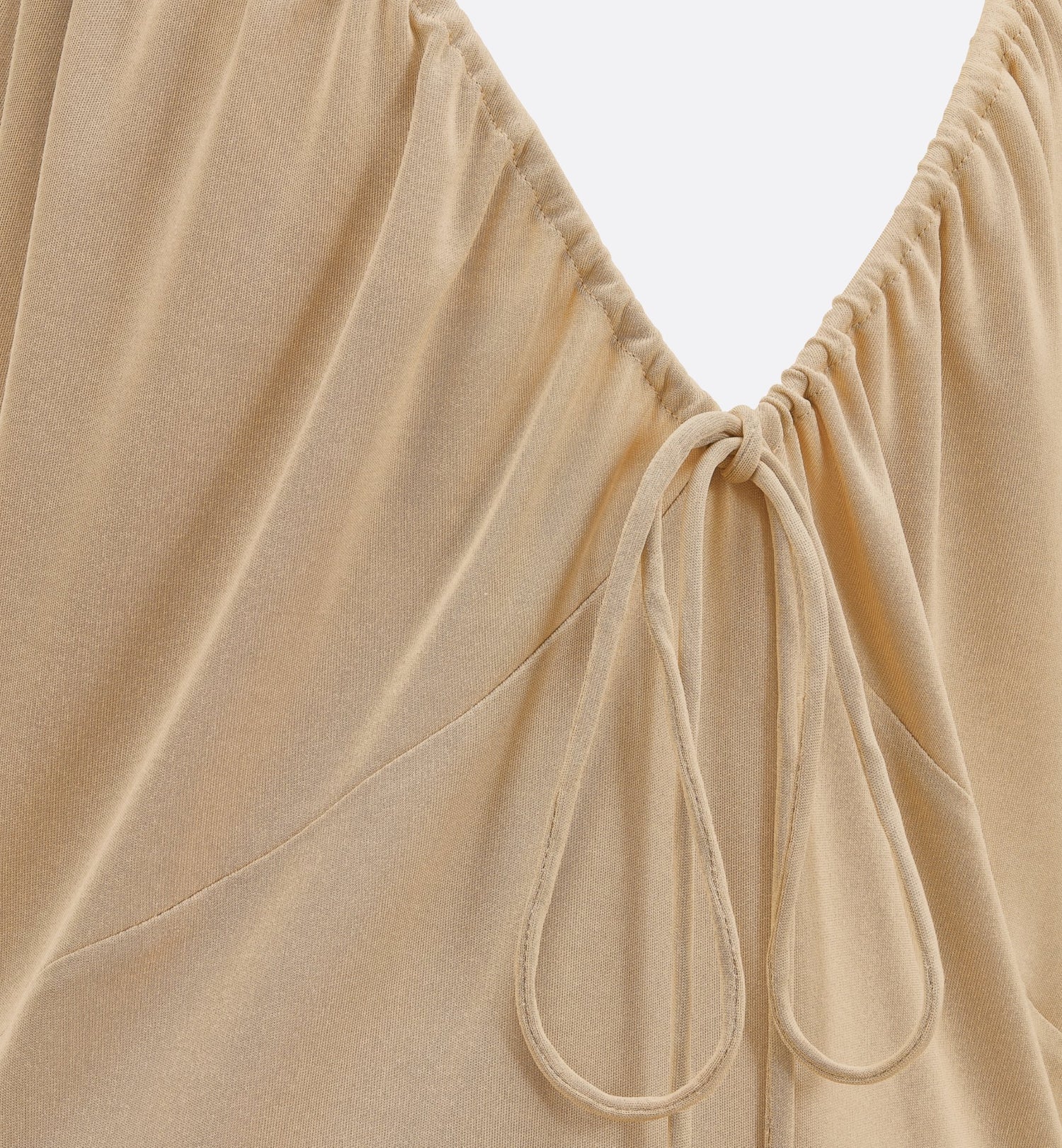 Long Dress Beige Technical Jersey