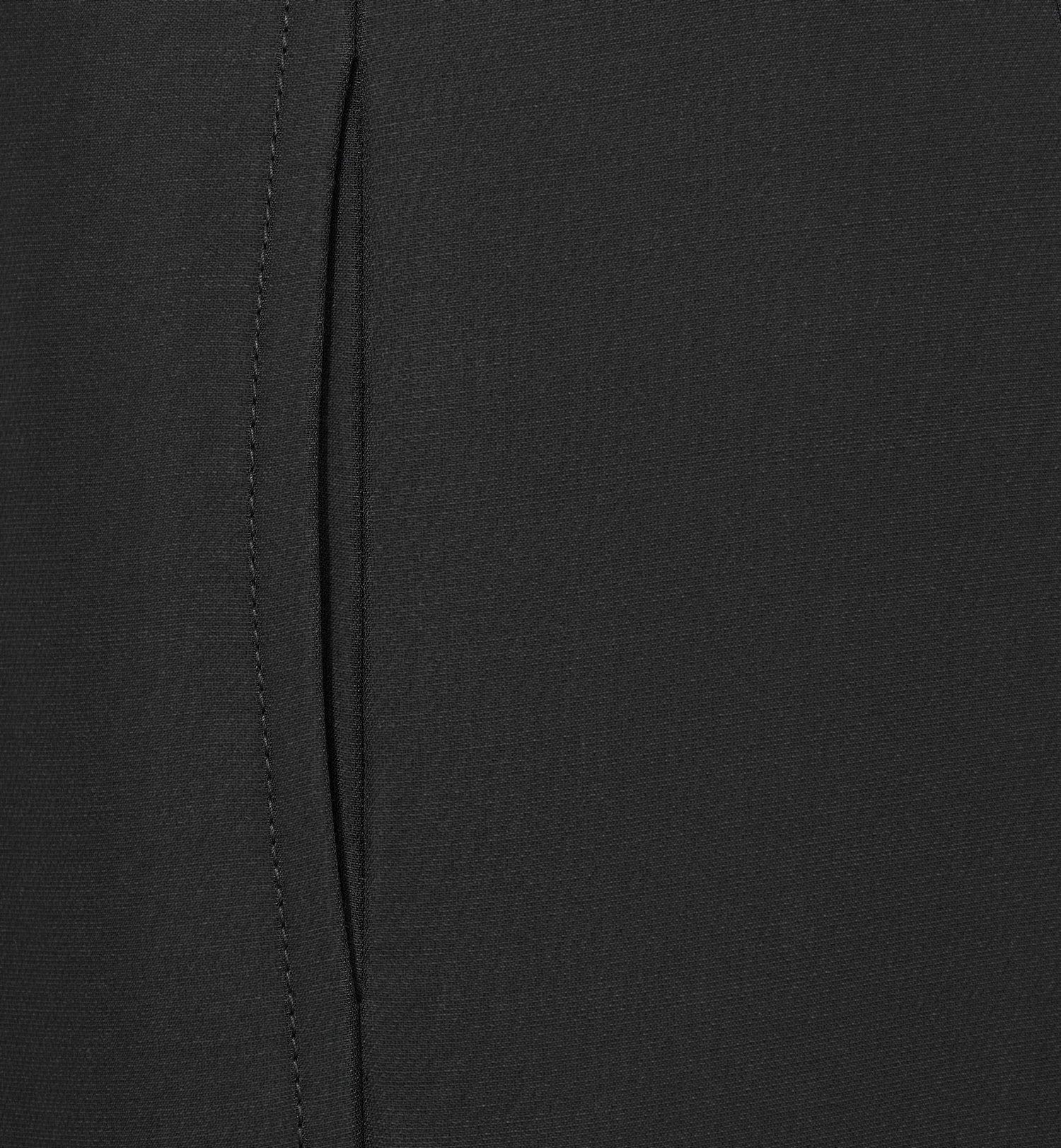 Regular-Fit Pants Black Wool And Silk