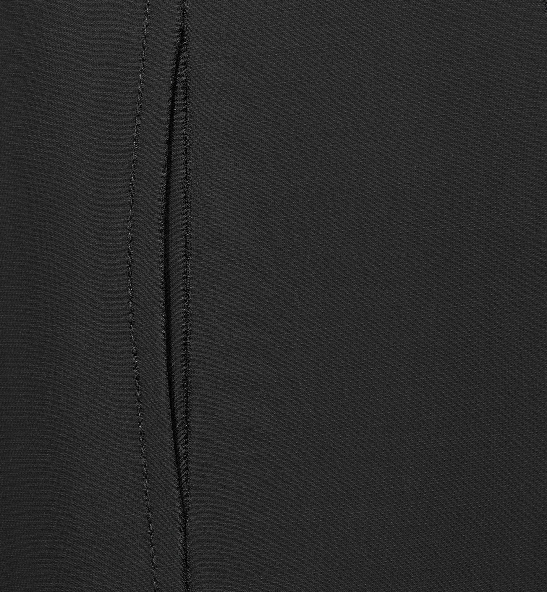 Regular-Fit Pants Black Wool And Silk