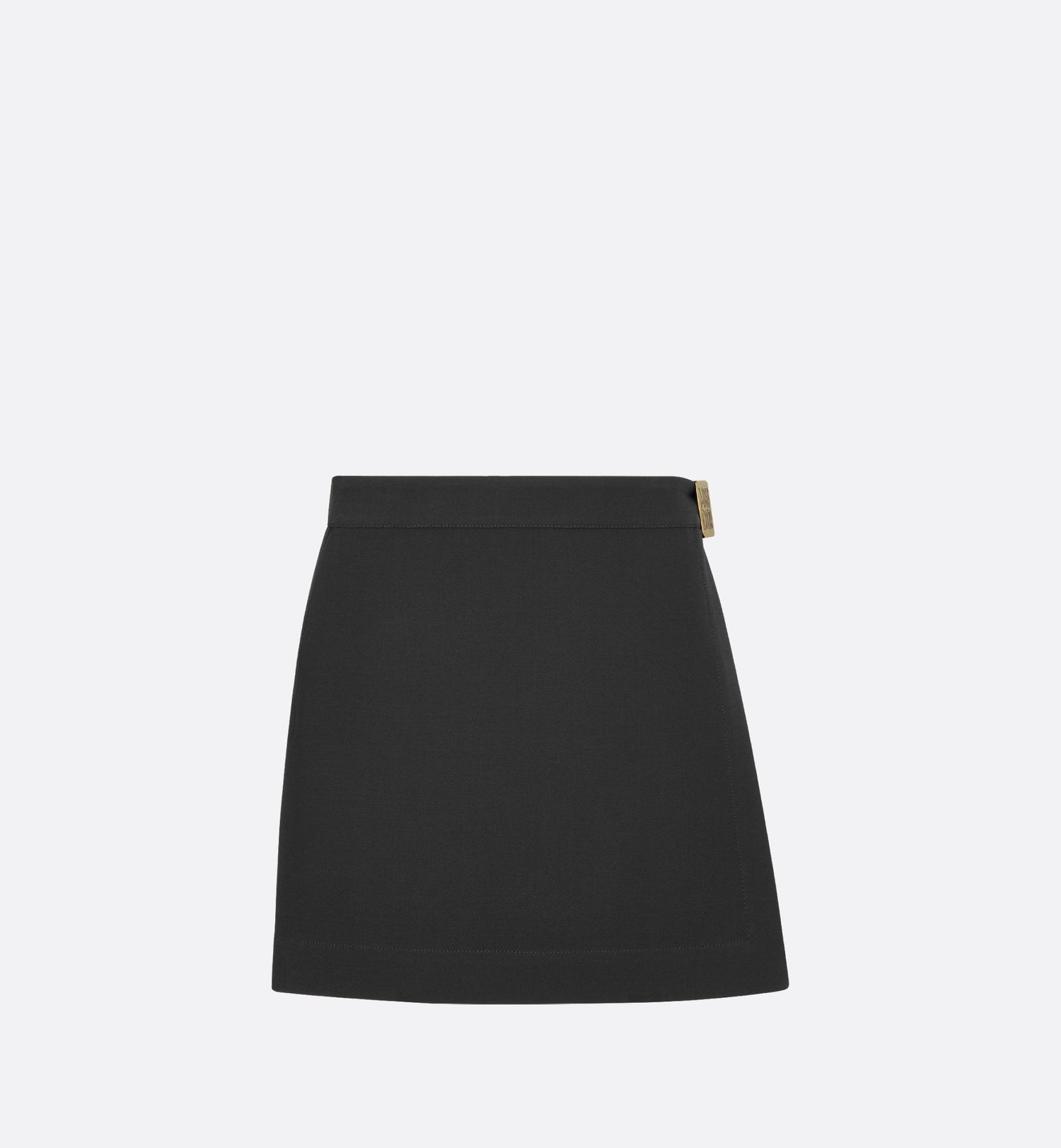 Skort Black Wool And Silk