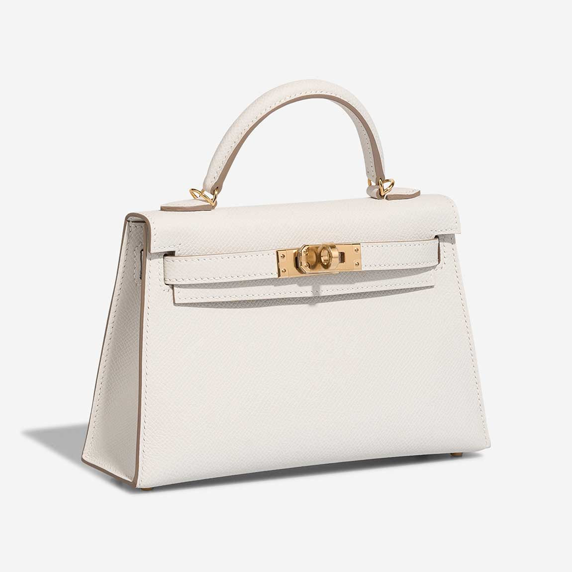 Kelly Mini Epsom Gris Pâle
