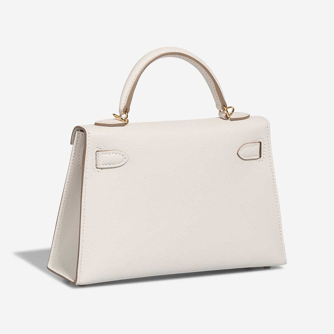 Kelly Mini Epsom Gris Pâle