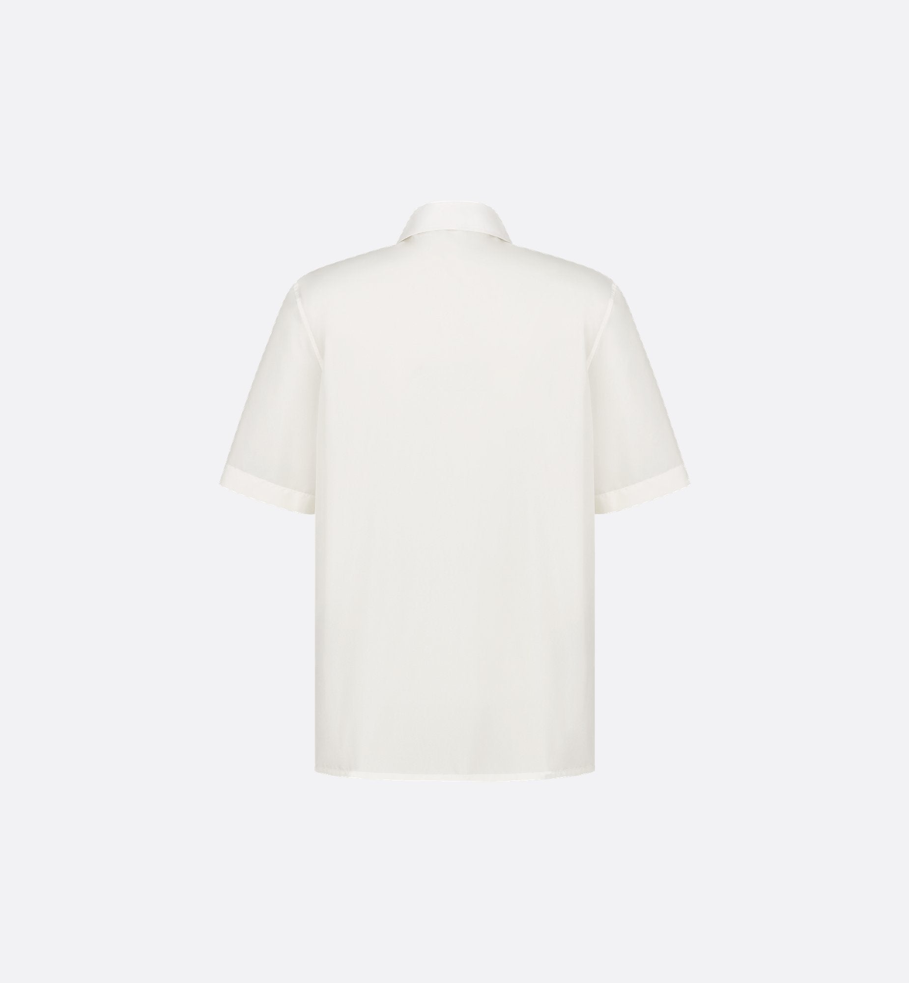 Dior And Parley Short Sleeved Zipped Shirt Ecru Parley Ocean Plastic Technical Taffeta