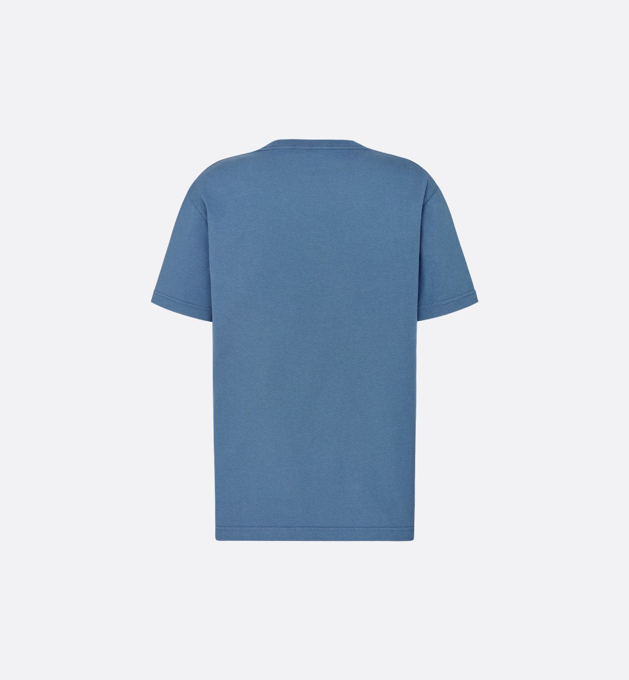 Italic Relaxed-Fit T-Shirt Blue Slub Cotton Jersey