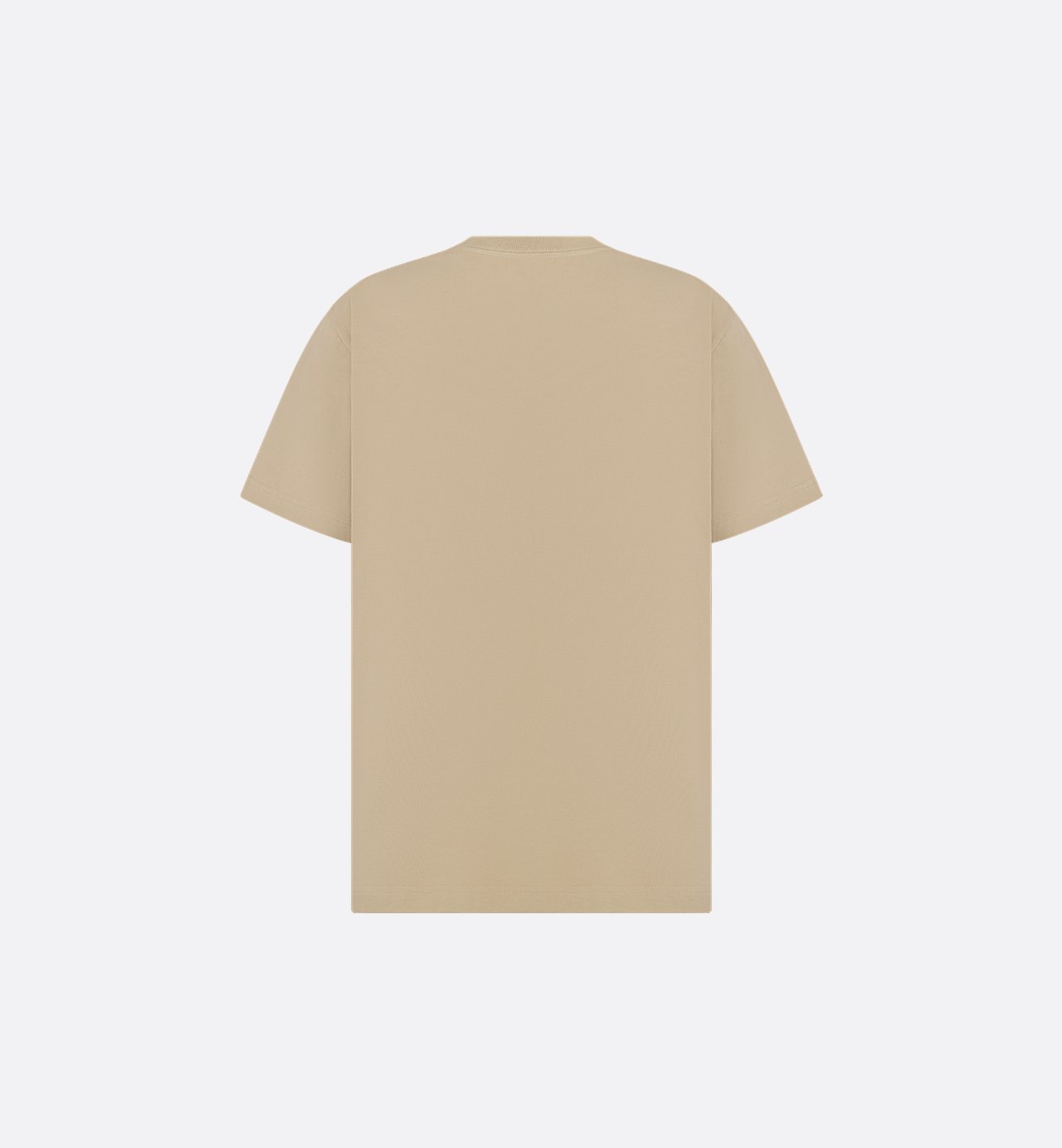 Cd Diamond Relaxed-Fit T-Shirt Beige Cotton Jersey