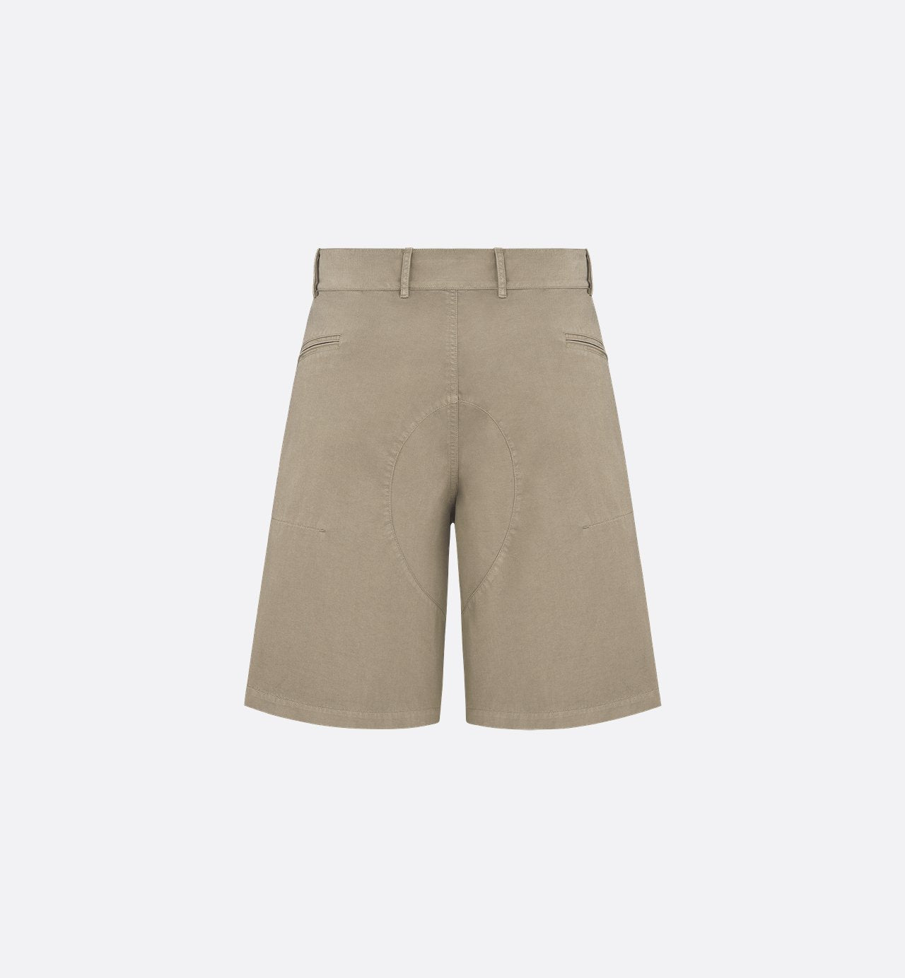 Dior And Stone Island Bermuda Shorts Brown Cotton-Blend Satin