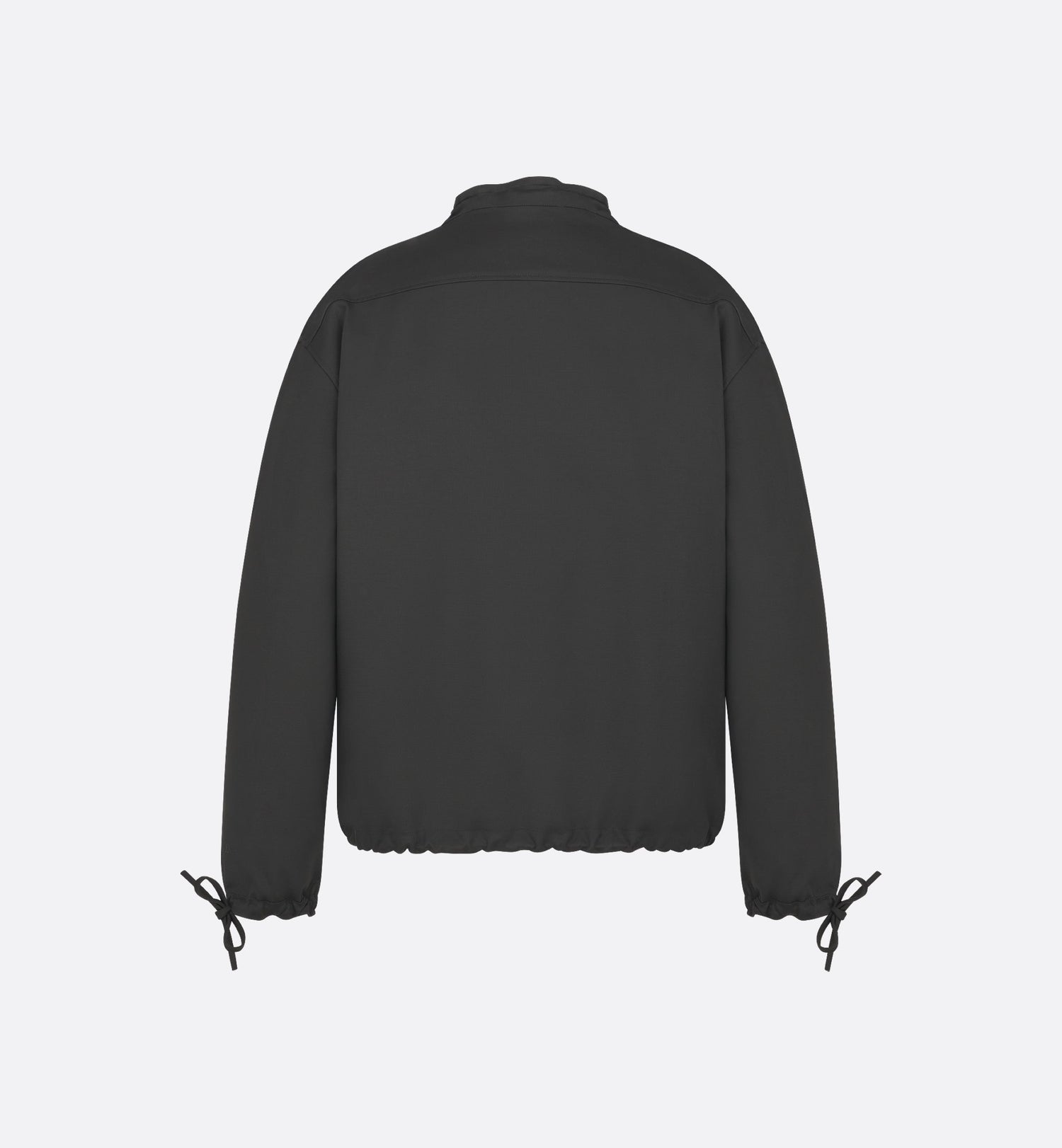 Pull-Over Shirt With Bows Black Cotton Twill