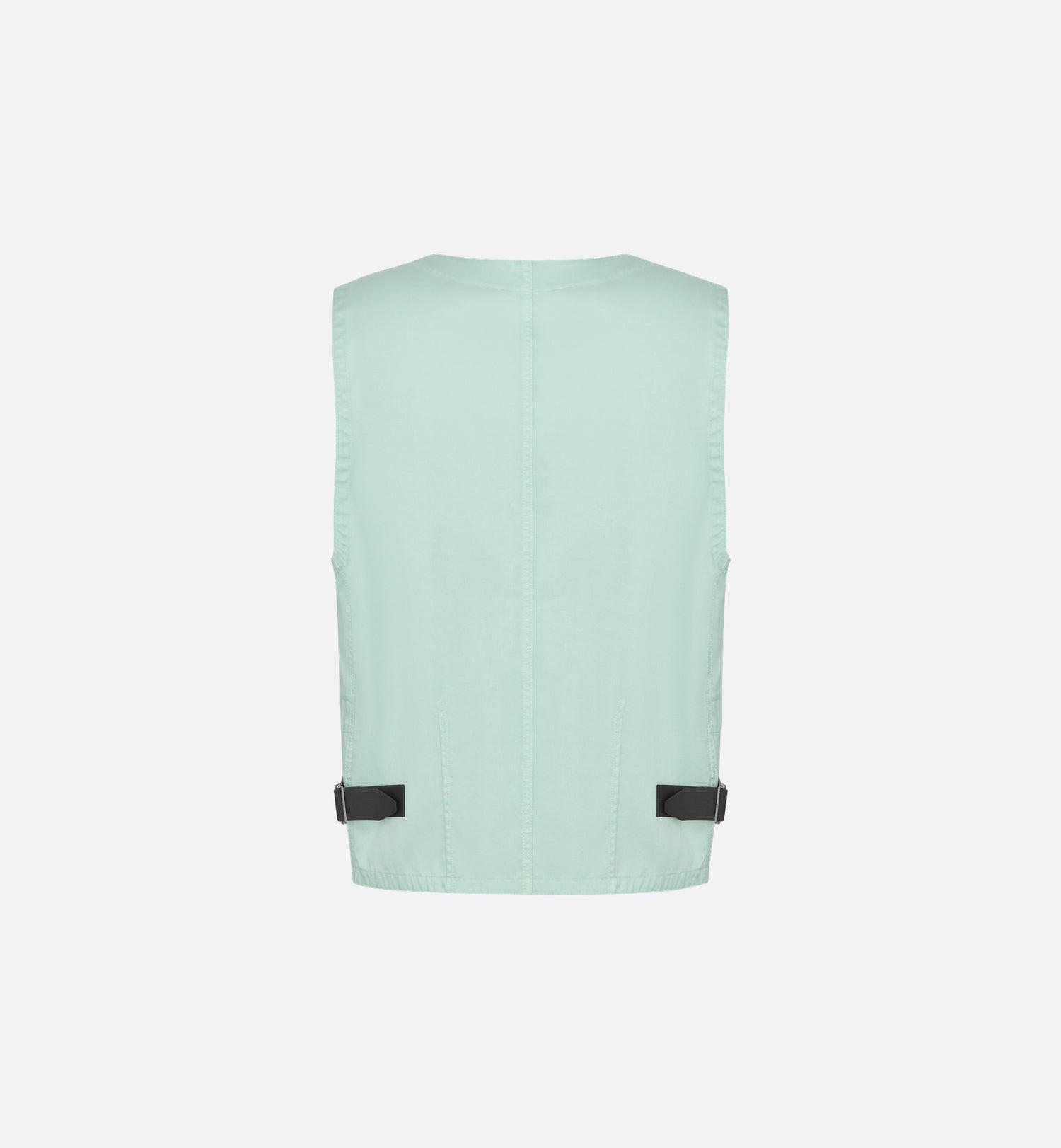 Dior And Stone Island Vest Light Green Cotton-Blend Satin