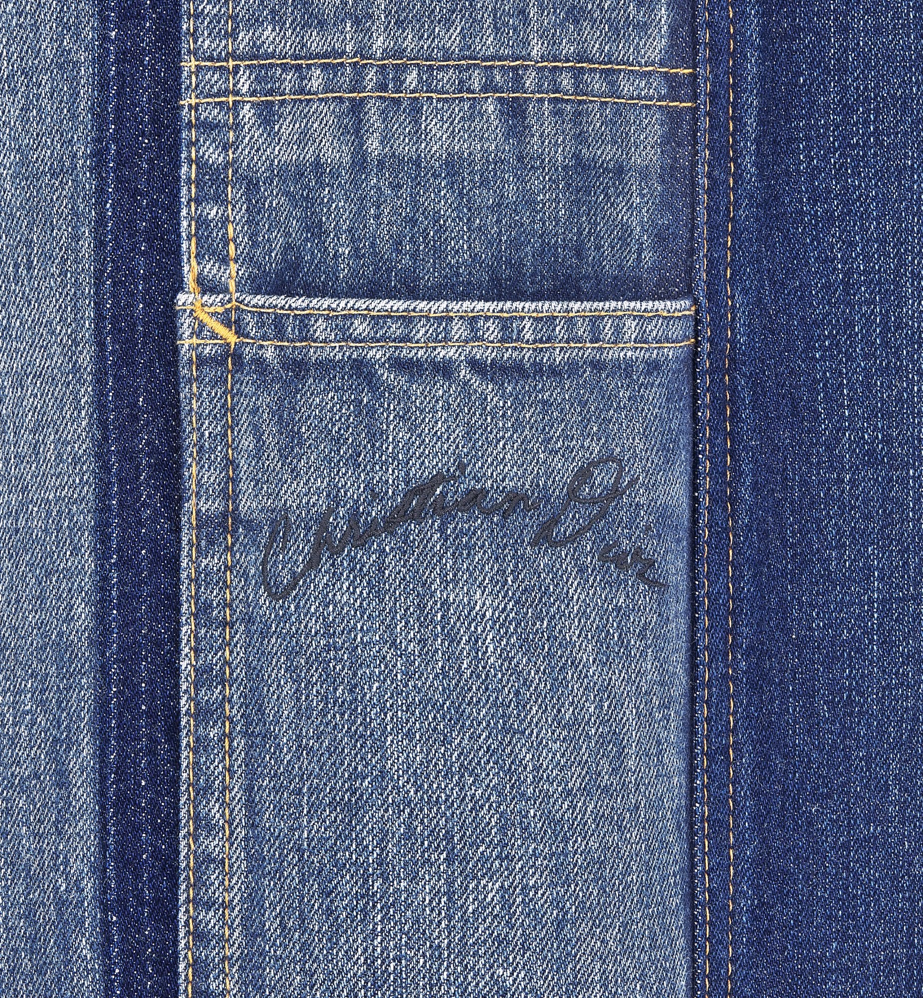 Handwritten Christian Dior Carpenter Jeans Blue Cotton Twill