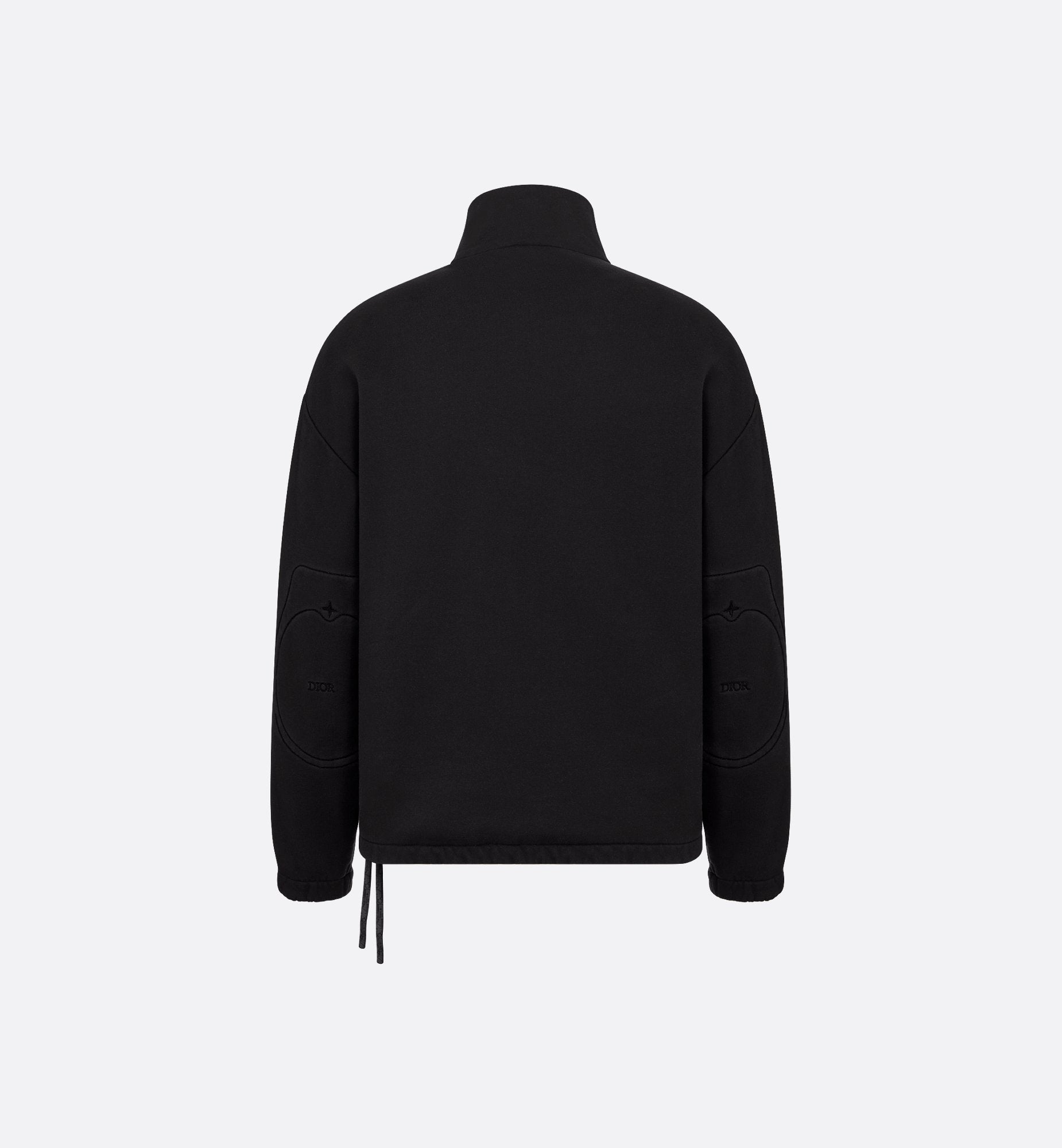 Dior And Stone Island Sweatshirt Black Cotton Fleece