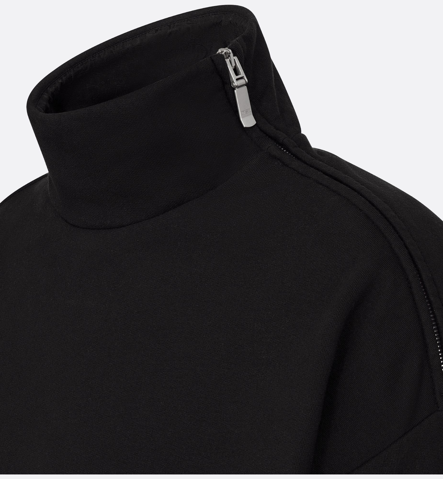 Dior And Stone Island Sweatshirt Black Cotton Fleece – Sands