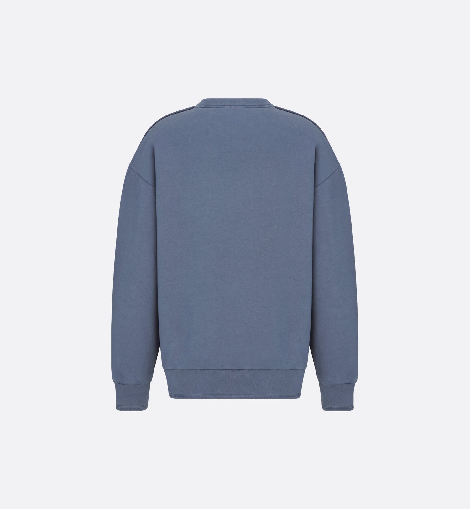 Dior And Stone Island Sweatshirt Oversized Fit Blue Cotton Fleece