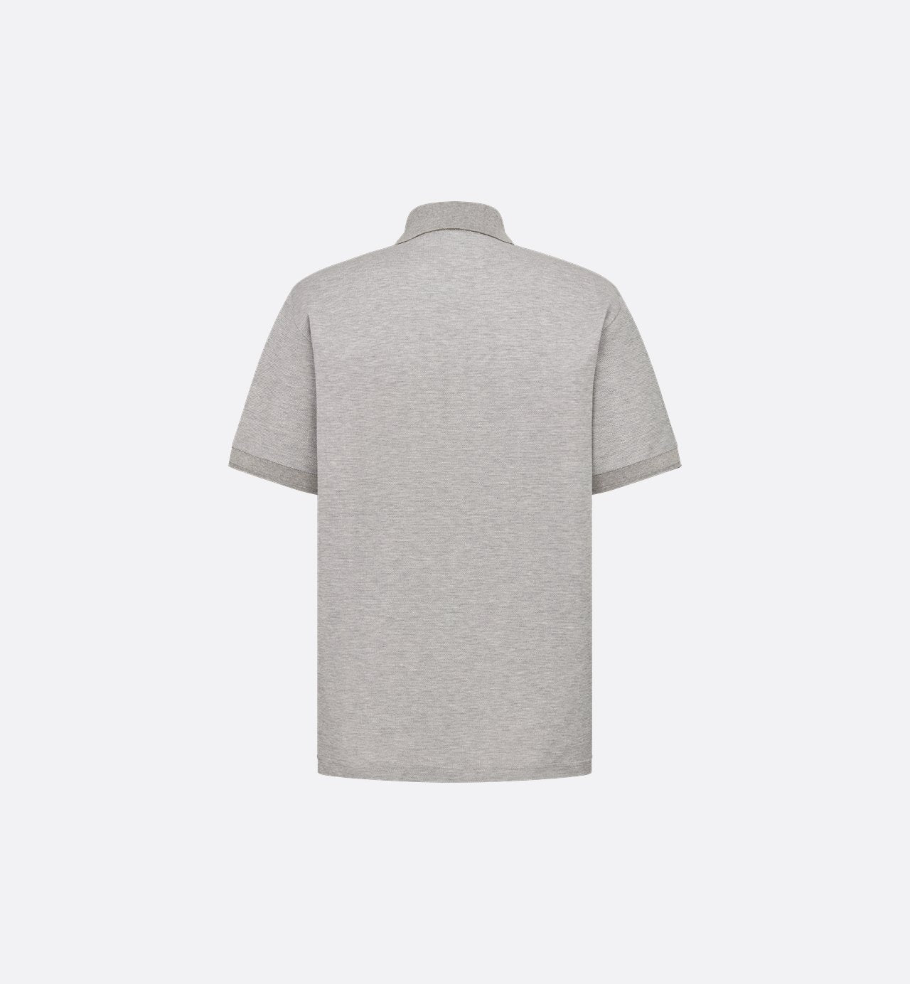 Icons Polo Shirt Gray Cotton And Silk Pique